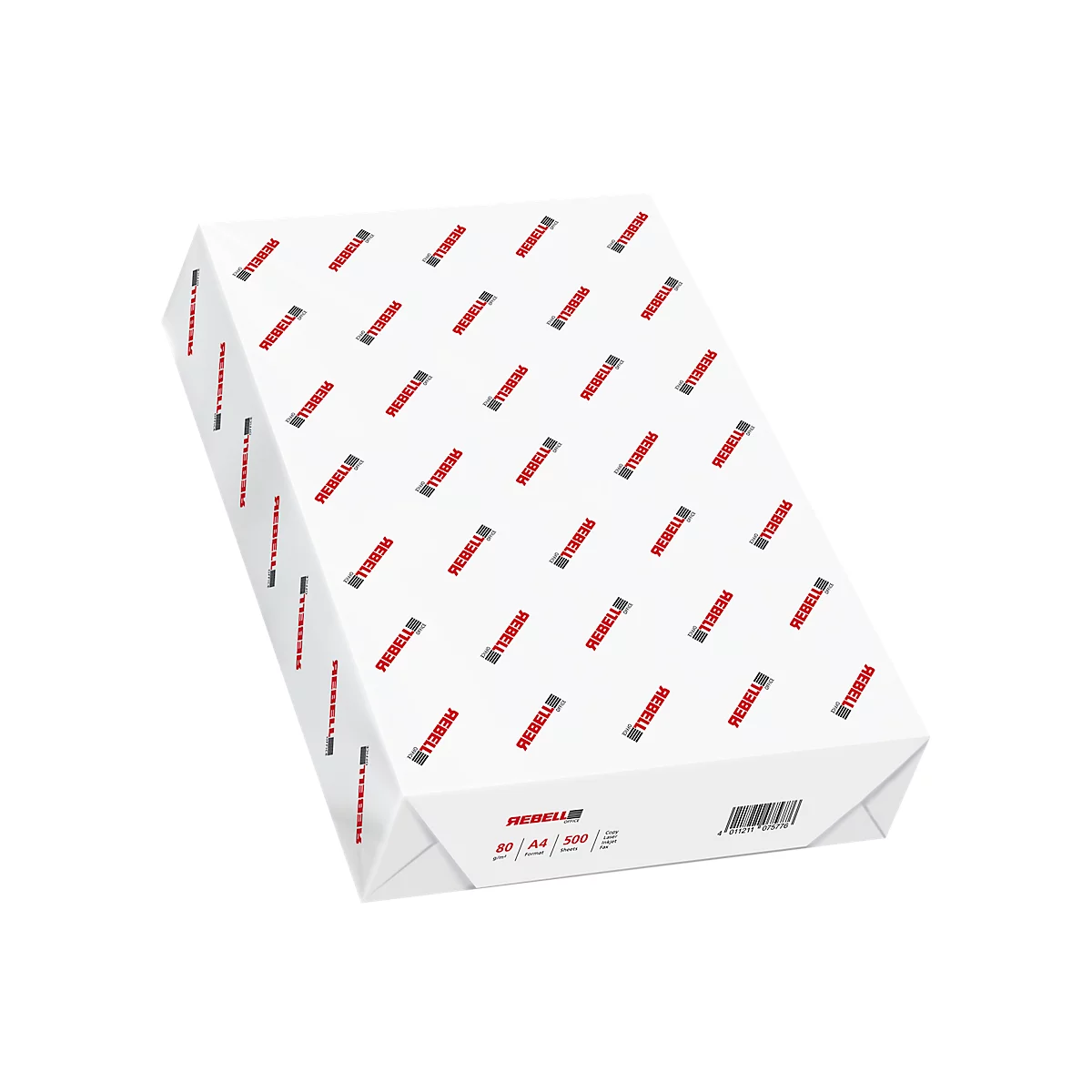 Kopieerpapier Inapa Rebell Office, DIN A4, 80 g/m, wit, 1 doos = 5 x 500 vel