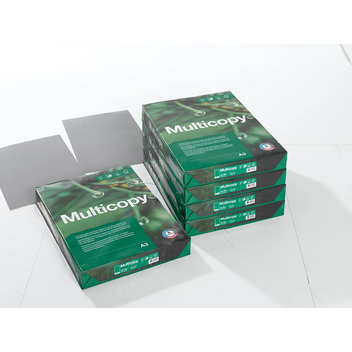 Kopieerpapier MultiCopy, A3, 80 g/m², helderwit, 1 doos = 5 x 500 vellen