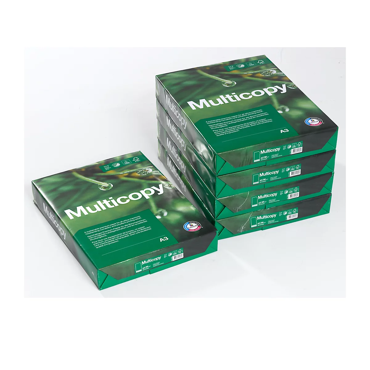 Kopieerpapier MultiCopy, A3, 90 g/m², helderwit, 1 doos = 5 x 500 vellen