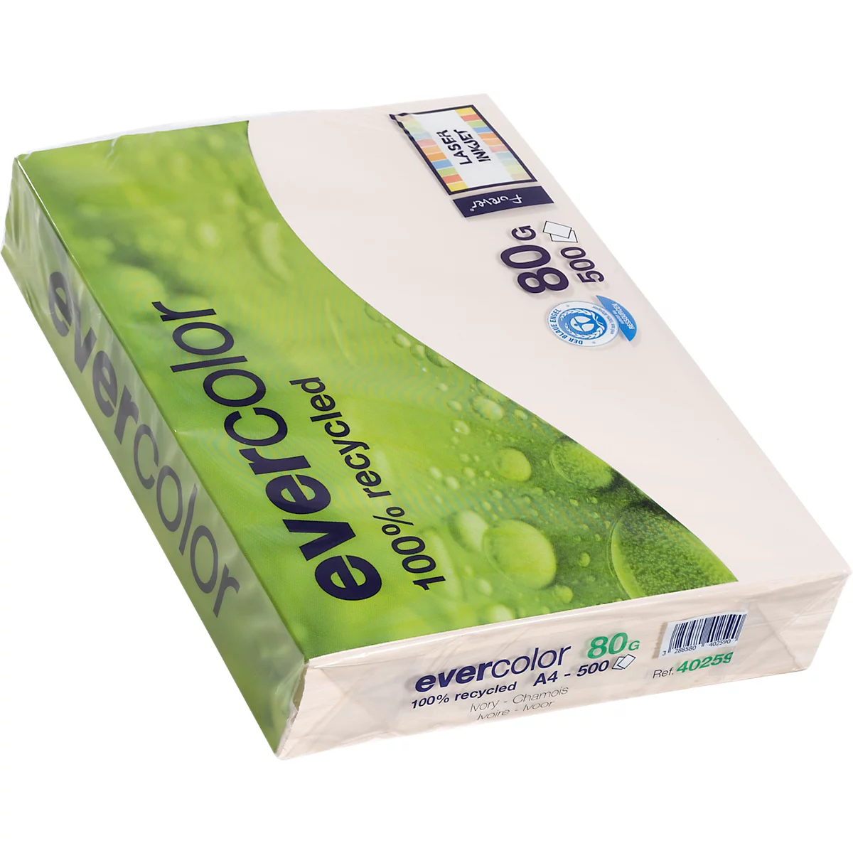 Kopierpapier EVERCOLOR, farbig, DIN A4, 80 g/m², hellchamoisgelb, 500 Blatt