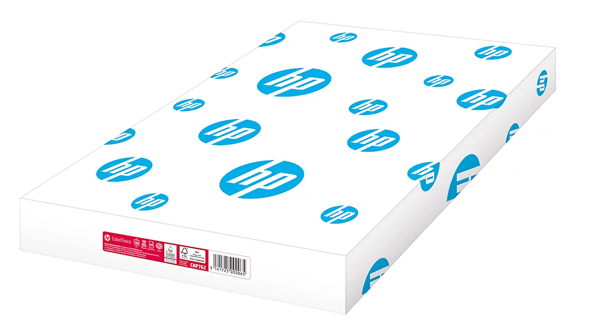 Kopierpapier Hewlett Packard ColorChoice, DIN A3, 120 g/m², hochweiß, 1 Karton = 6 x 250 Blatt