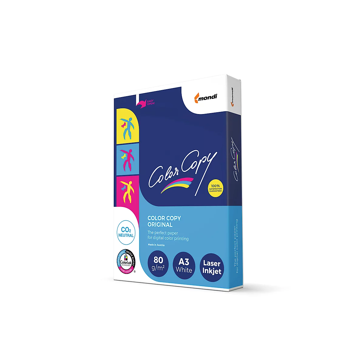Kopierpapier Mondi Color Copy, DIN A3, 80 g/m², reinweiß, 1 Paket = 500 Blatt