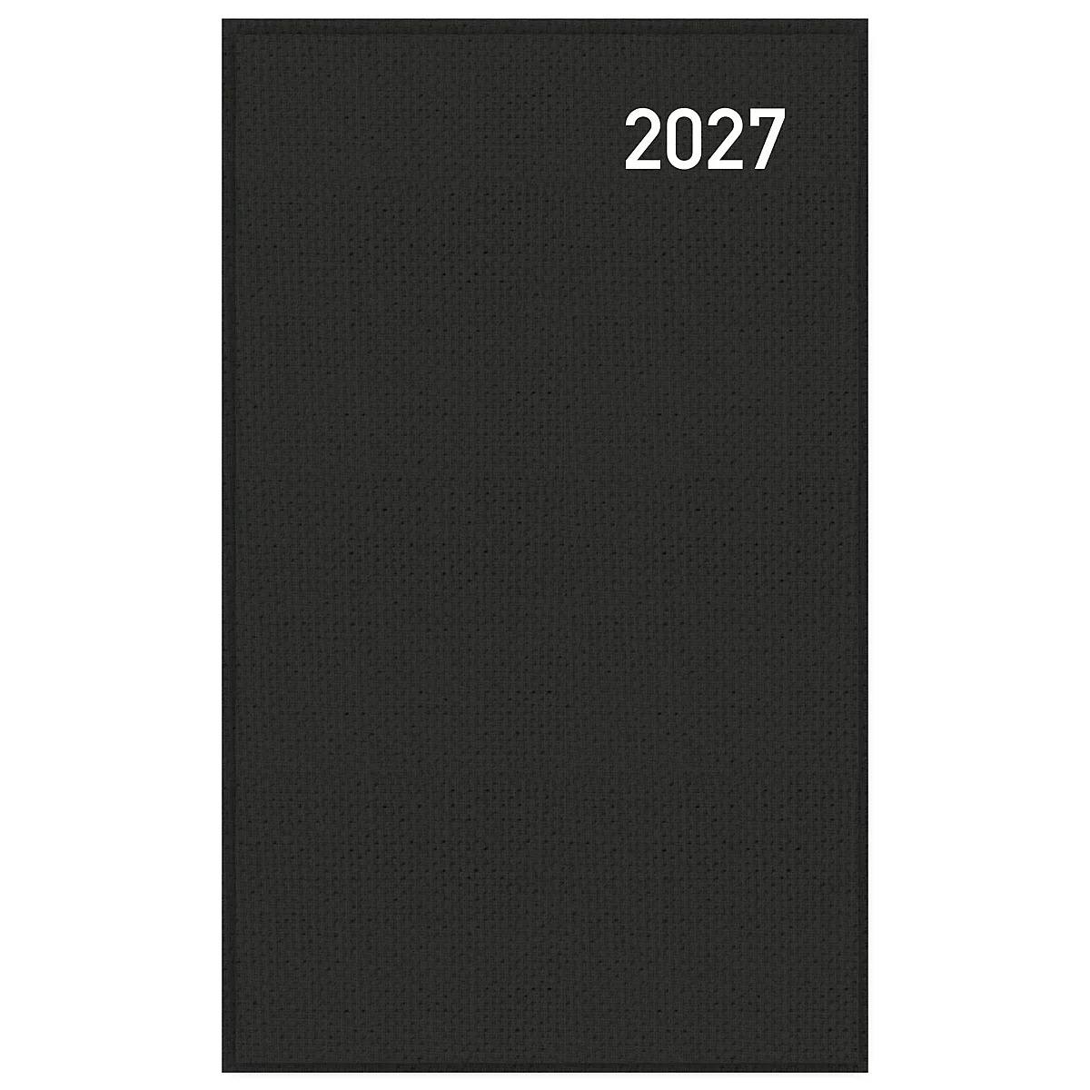 Carnet noir avec le numéro de l'année 2027 en blanc.