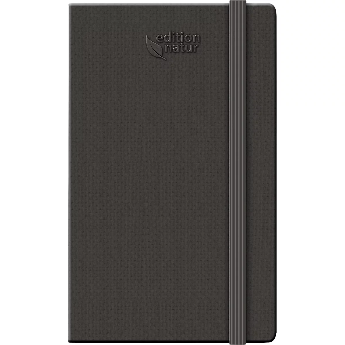 Korsch Calendrier livre Times Big 12 2025, calendrier en D/GB, reliure naturelle, L 130 x H 210 mm, noir