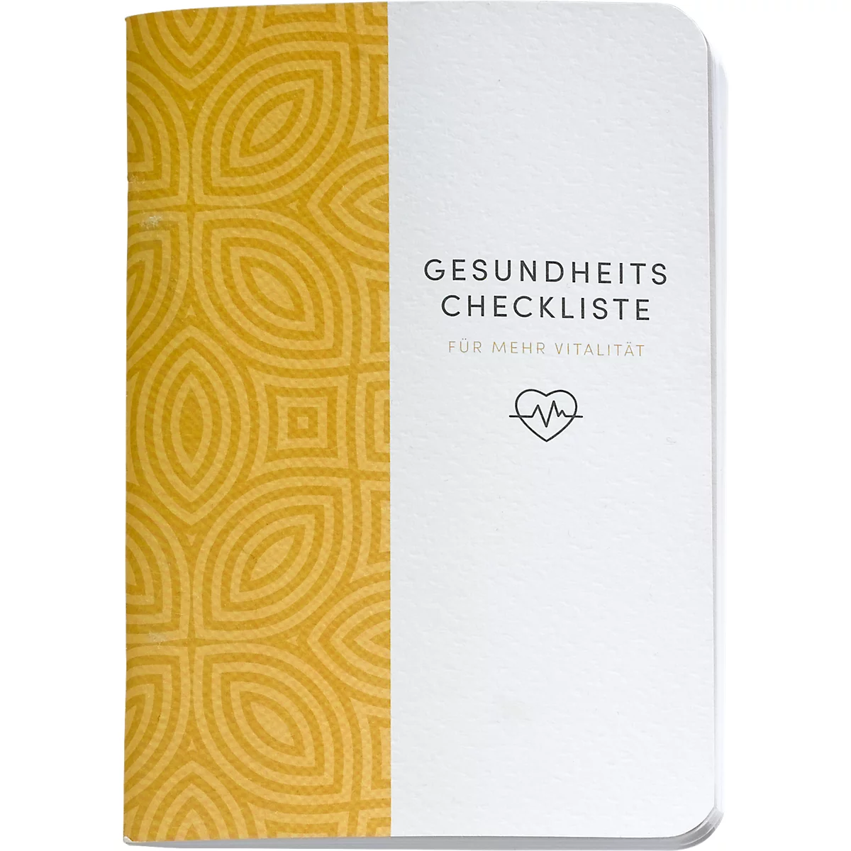 Korsch zakboekje 'Gezondheidschecklist', DIN A6, gebonden, B 105 x H 148 mm, oranje/wit