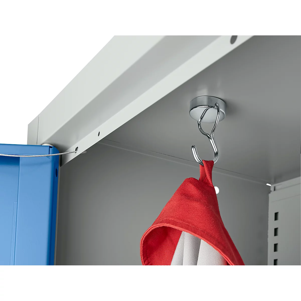 Kraftmagnet, mit schwenk- und drehbaren Haken, Haftkraft 22 kg