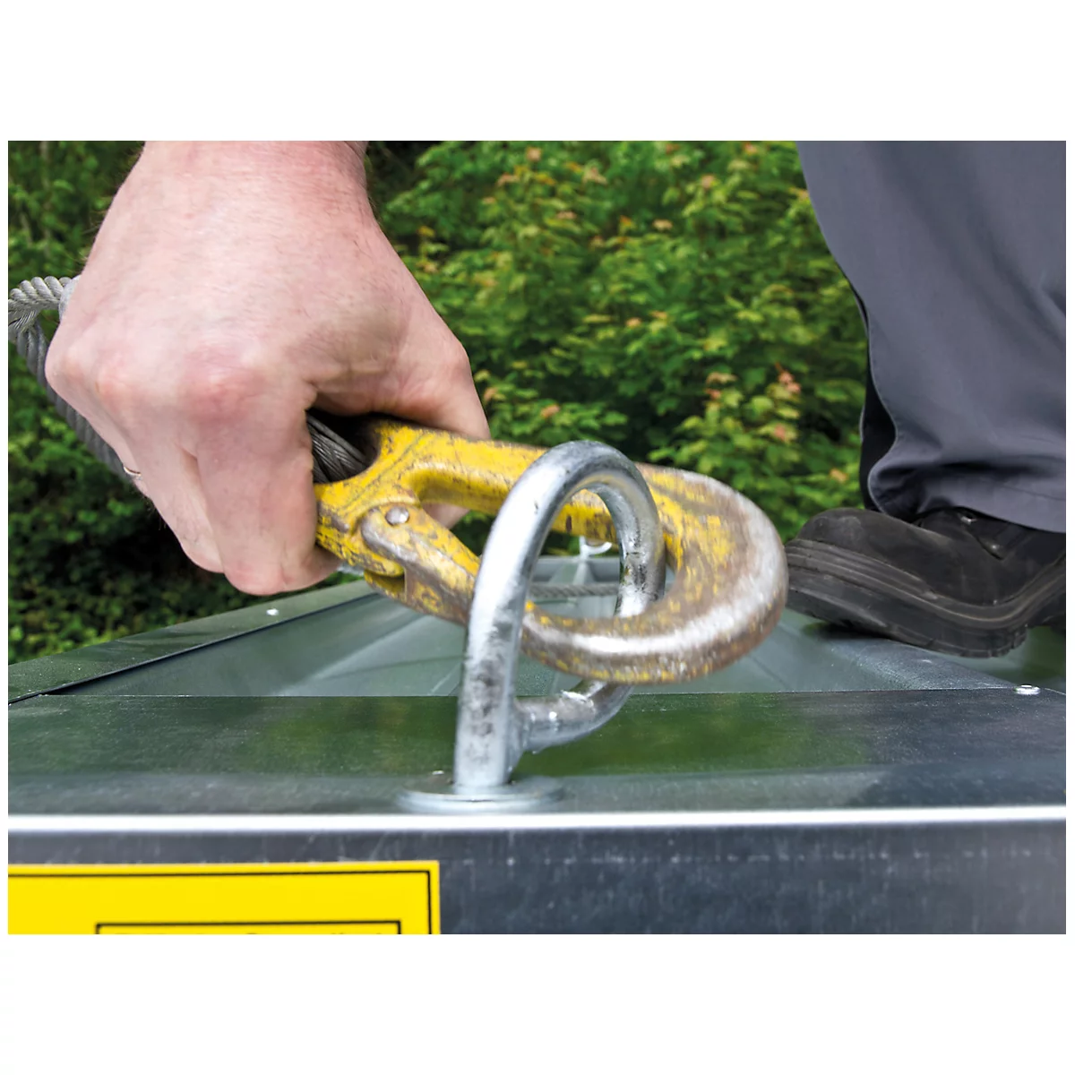 Kranverladevorrichtung, für Materialcontainer MC 1100-1600