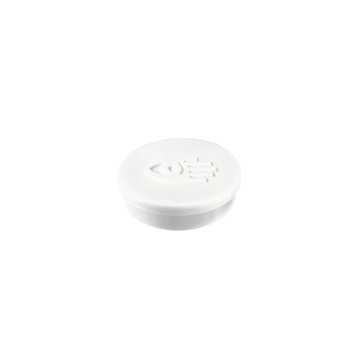 Krasbestendige magneten Legamaster, 10 stuks, wit
