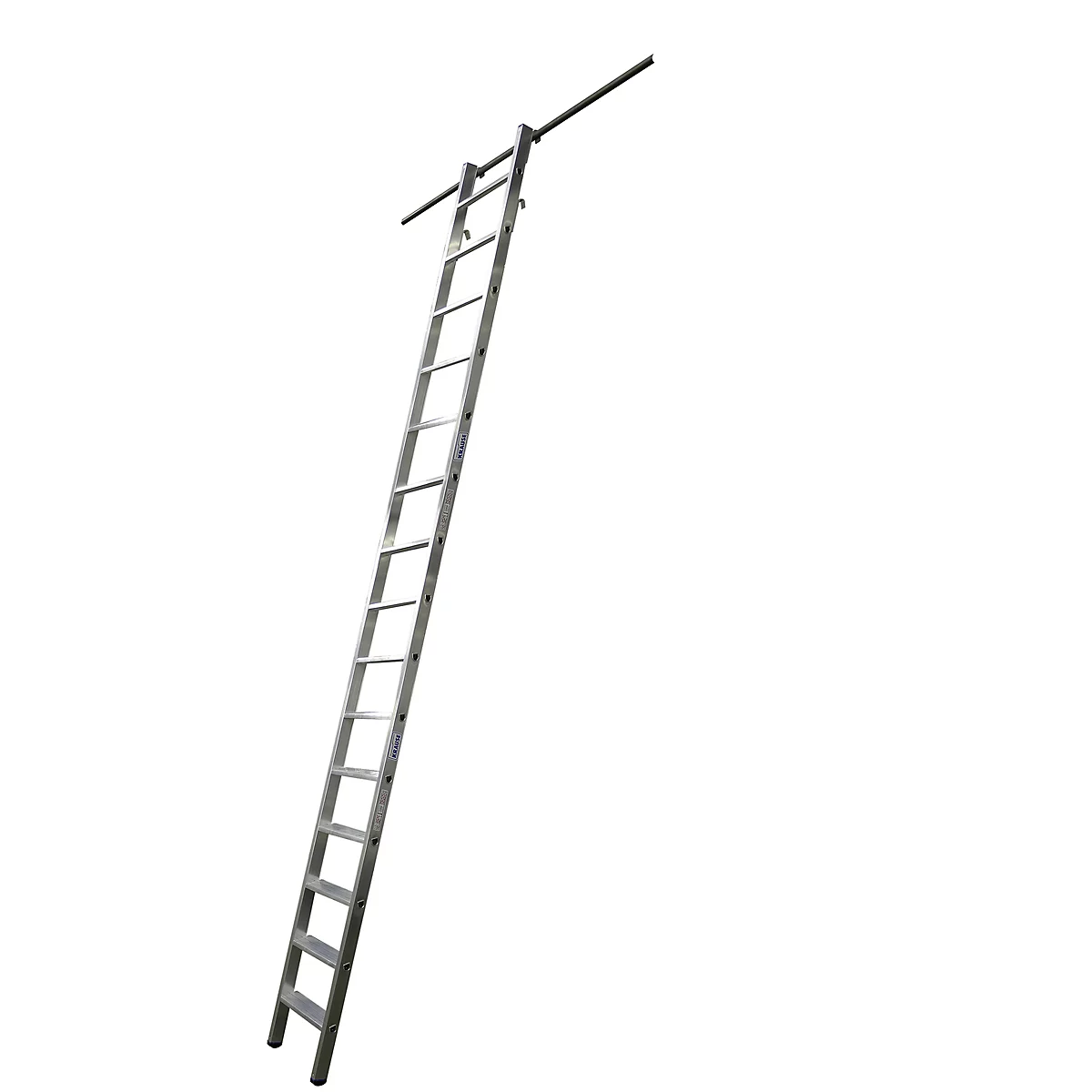 KRAUSE kastenladder, aluminium, met 2 paar inhanghaken/opberghaken, 15 treden