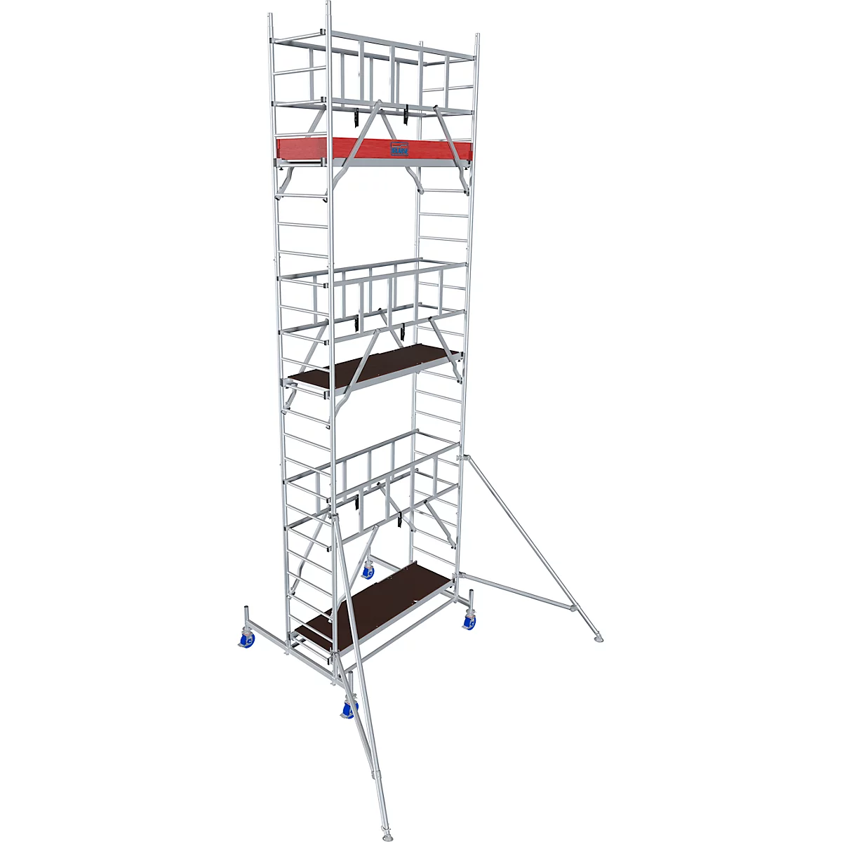 Krause rolsteiger ProTec - aluminium - werkhoogte tot 7,3 m - draagvermogen tot 200 kg/m² - met platform