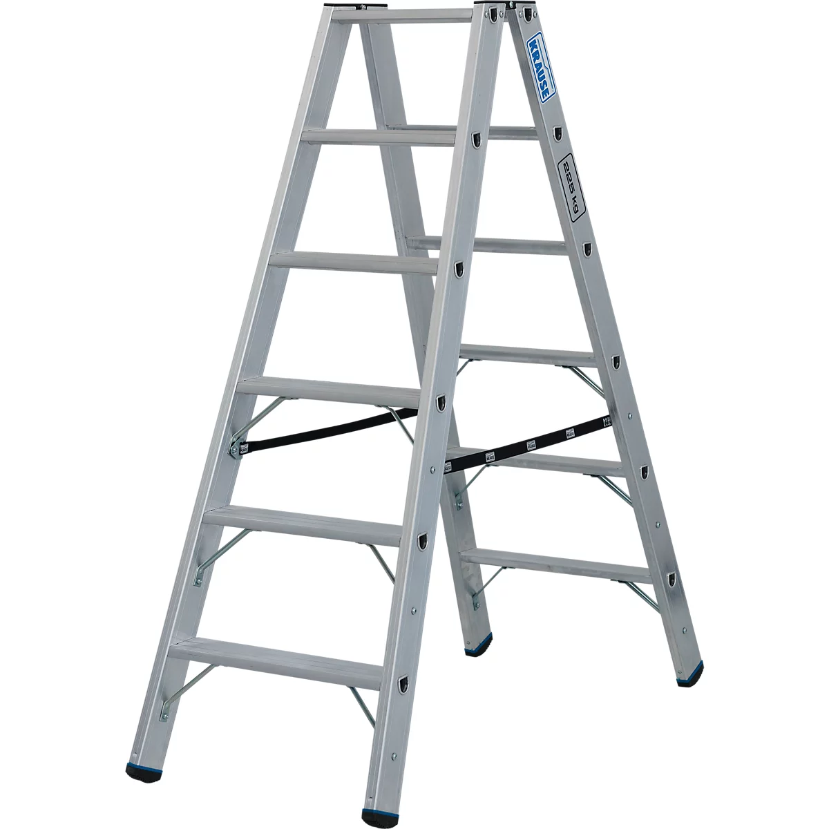 Zilveren trap met zwarte stutten. Inscriptie "Krause".