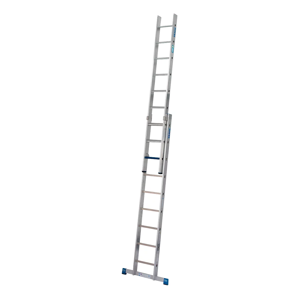 Krause zweitlg. Schiebeleiter, 2 x 9 Sprossen, TRBS 2121 2-konform, Trigon-Traverse