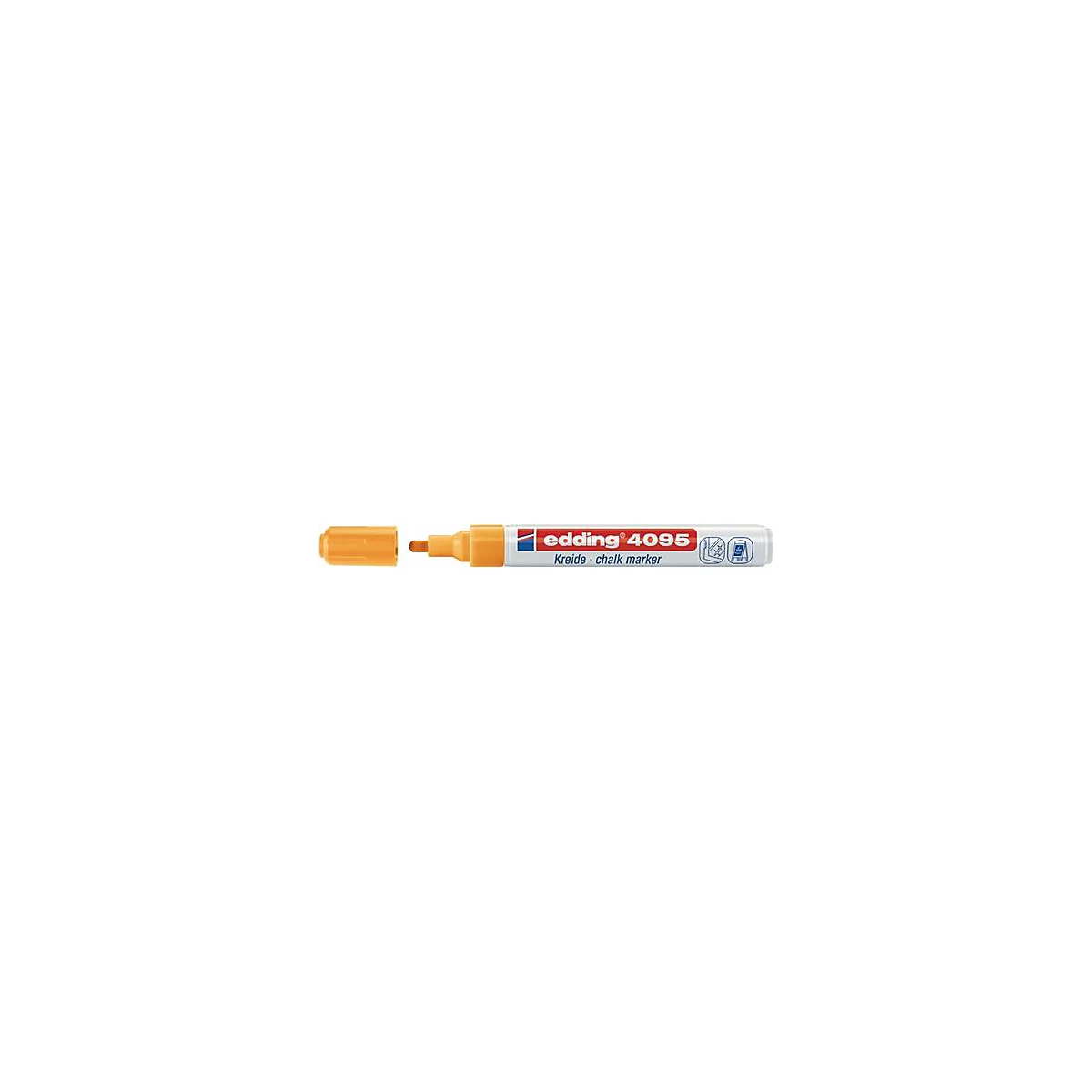 Kreidemarker 4095 neonorange Strich-B.2-3mm Rundspitze EDDING