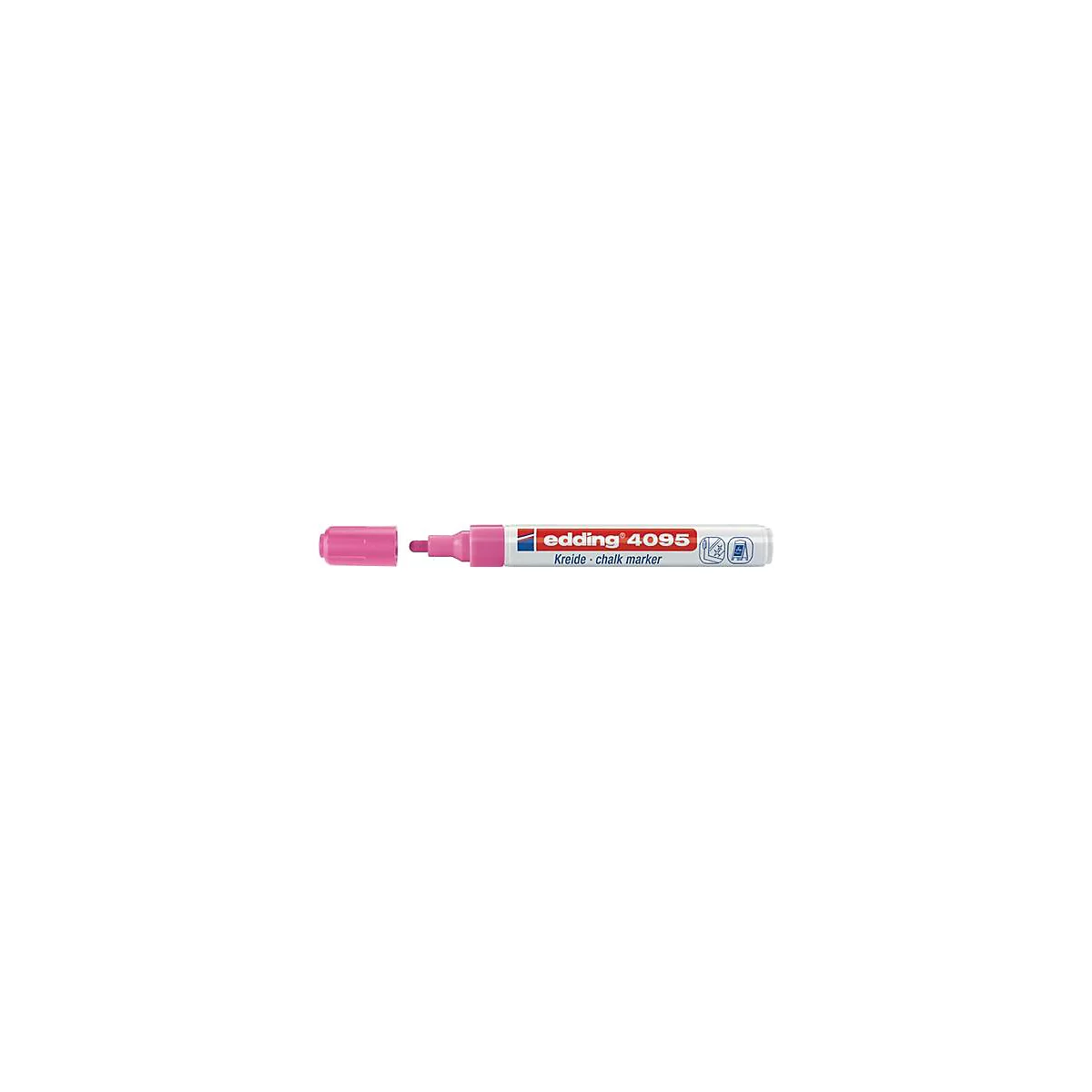 Kreidemarker 4095 neonrosa Strich-B.2-3mm Rundspitze EDDING