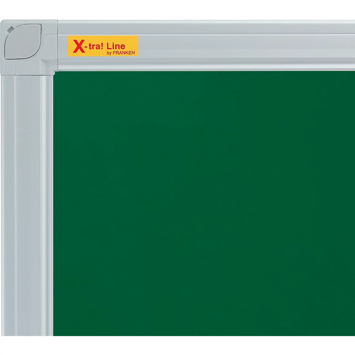 Kreidetafel X-tra!Line, 1800 x 900 mm, lackiert, Wandmontage, Hoch- & Querformat, magnethaftend, grün