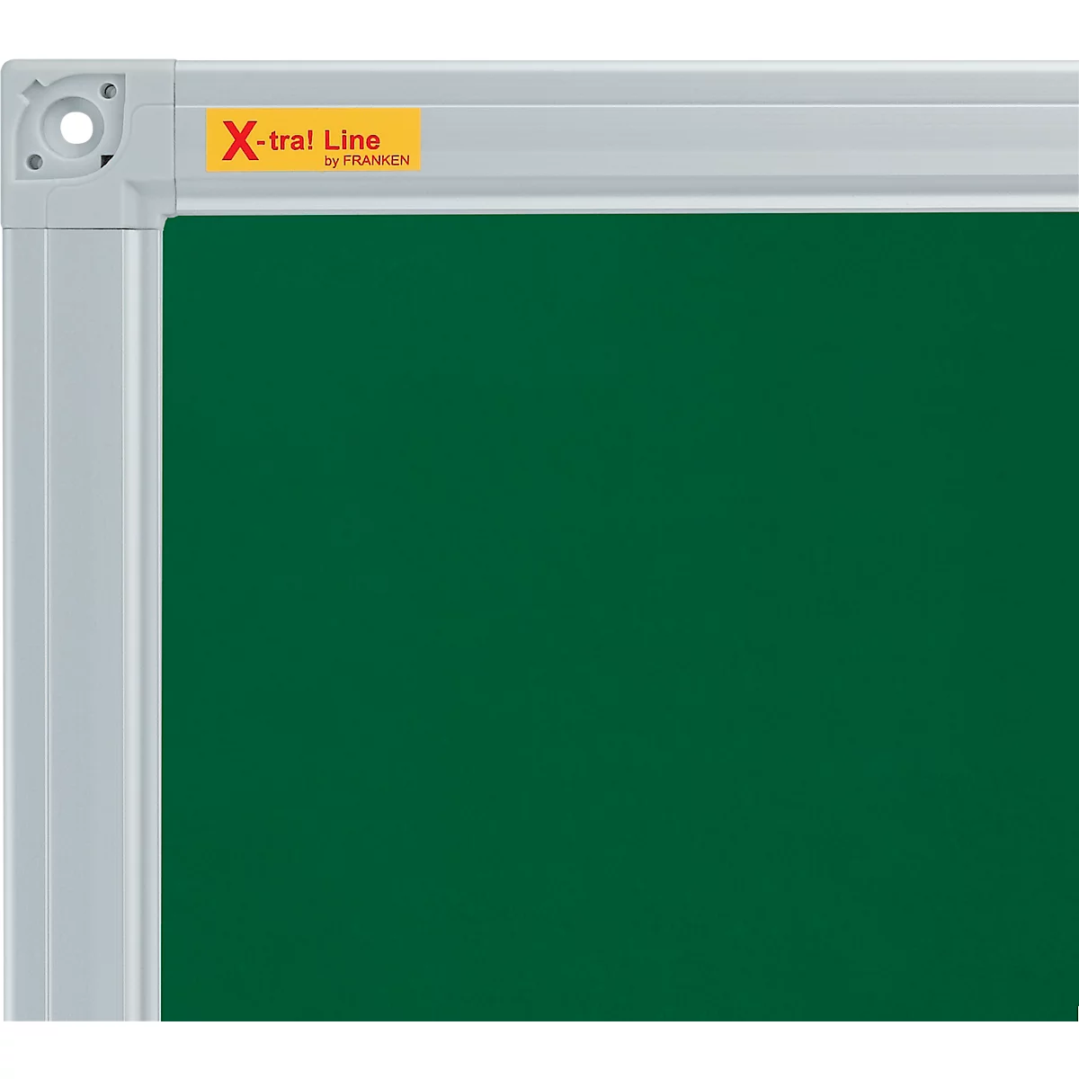 Kreidetafel X-tra!Line, 1800 x 900 mm, lackiert, Wandmontage, Hoch- & Querformat, magnethaftend, grün