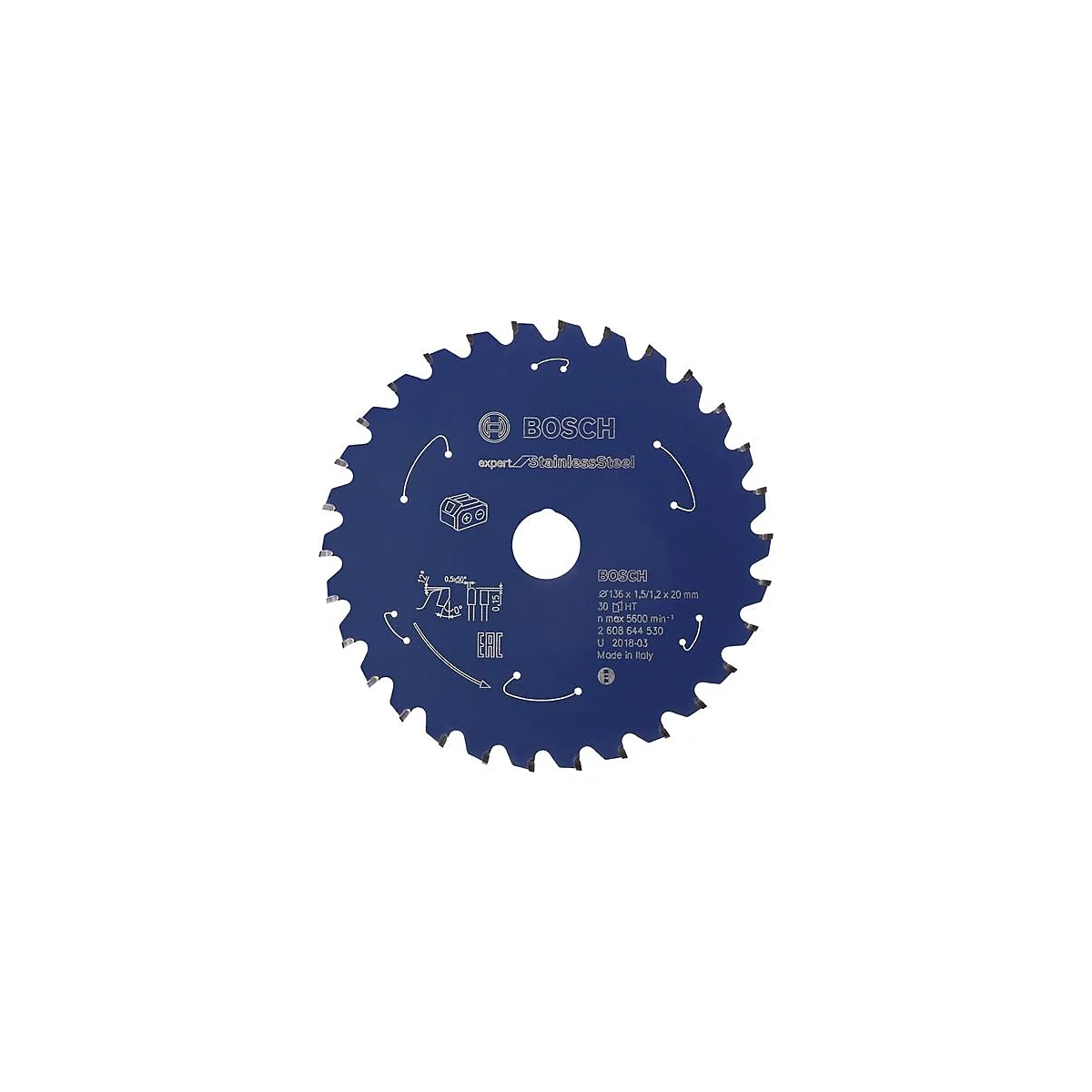Kreissägeblatt AD 136mm Z.30 HLTCG Bohr.20mm Schnitt-B.1,5mm HM BOSCH