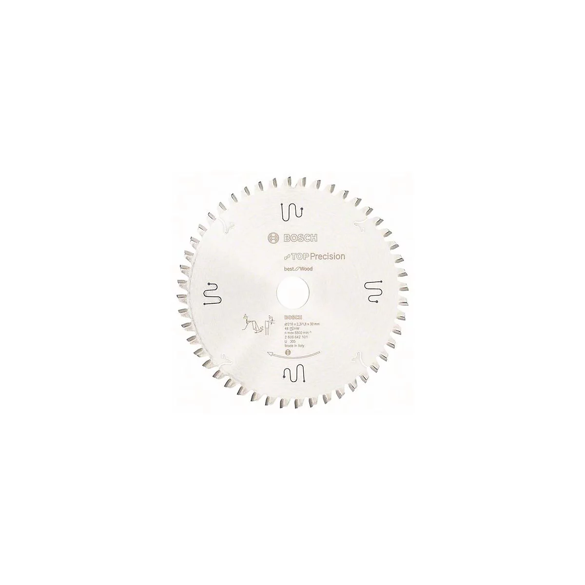 Kreissägeblatt AD 216mm Z.48 WZ Bohr.30mm Schnitt-B.2,3mm HM BOSCH
