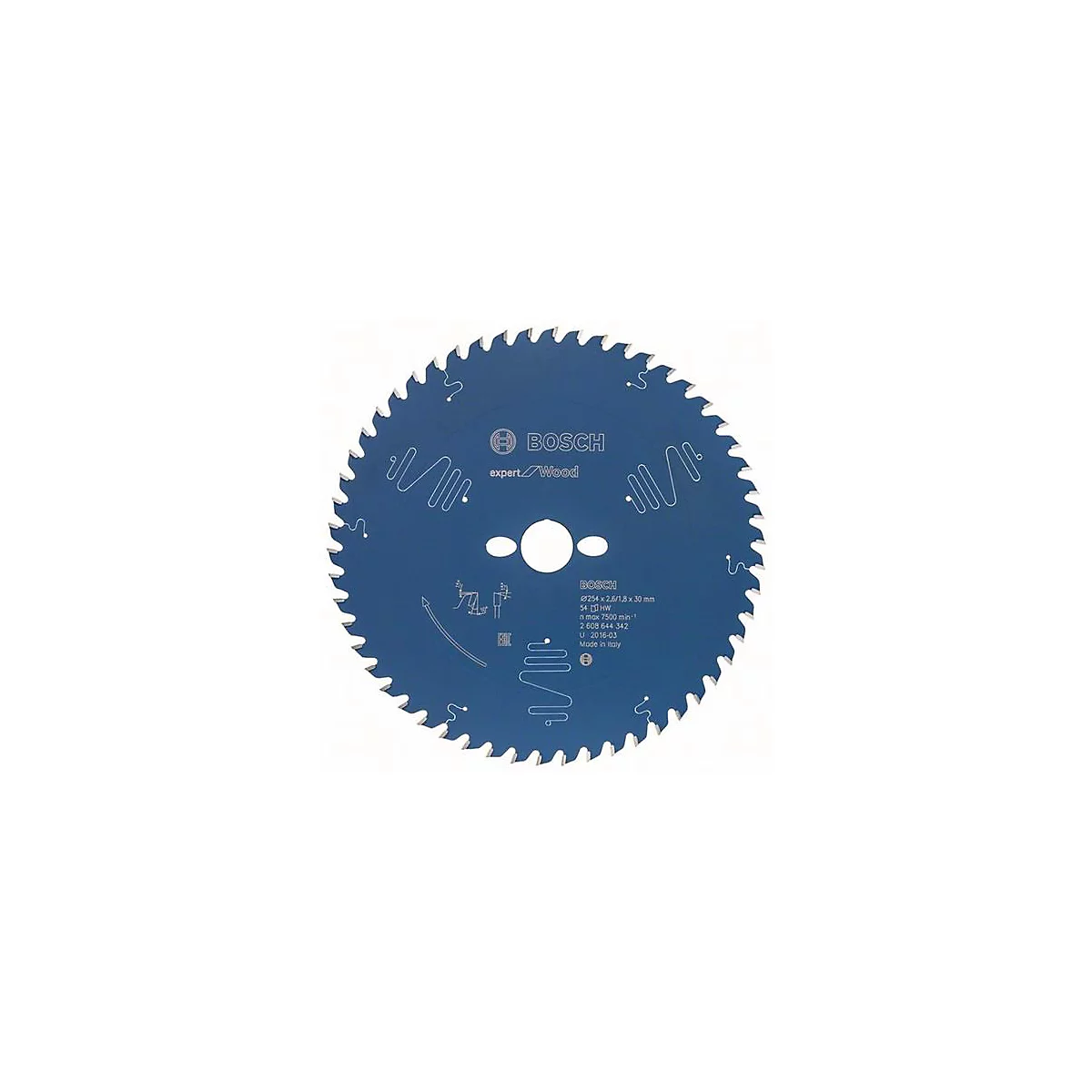 Kreissägeblatt AD 254mm Z.54 WZ Bohr.30mm Schnitt-B.2,6mm HM BOSCH