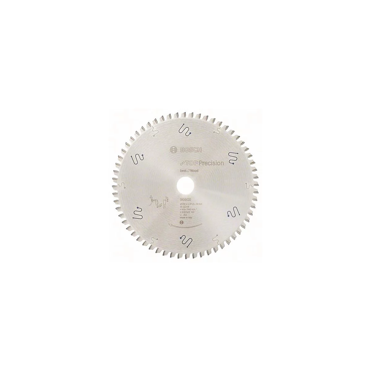 Kreissägeblatt AD 254mm Z.60 WZ Bohr.30mm Schnitt-B.2,3mm HM BOSCH