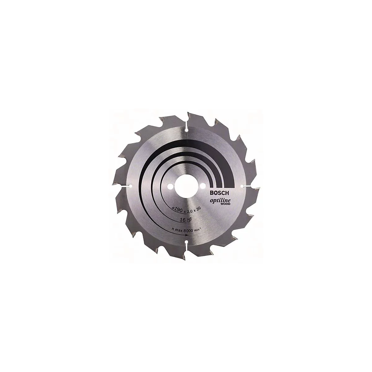 Kreissägeblatt Optiline Wood AD 190mm Z.16 WZ Schnitt-B.2mm BOSCH