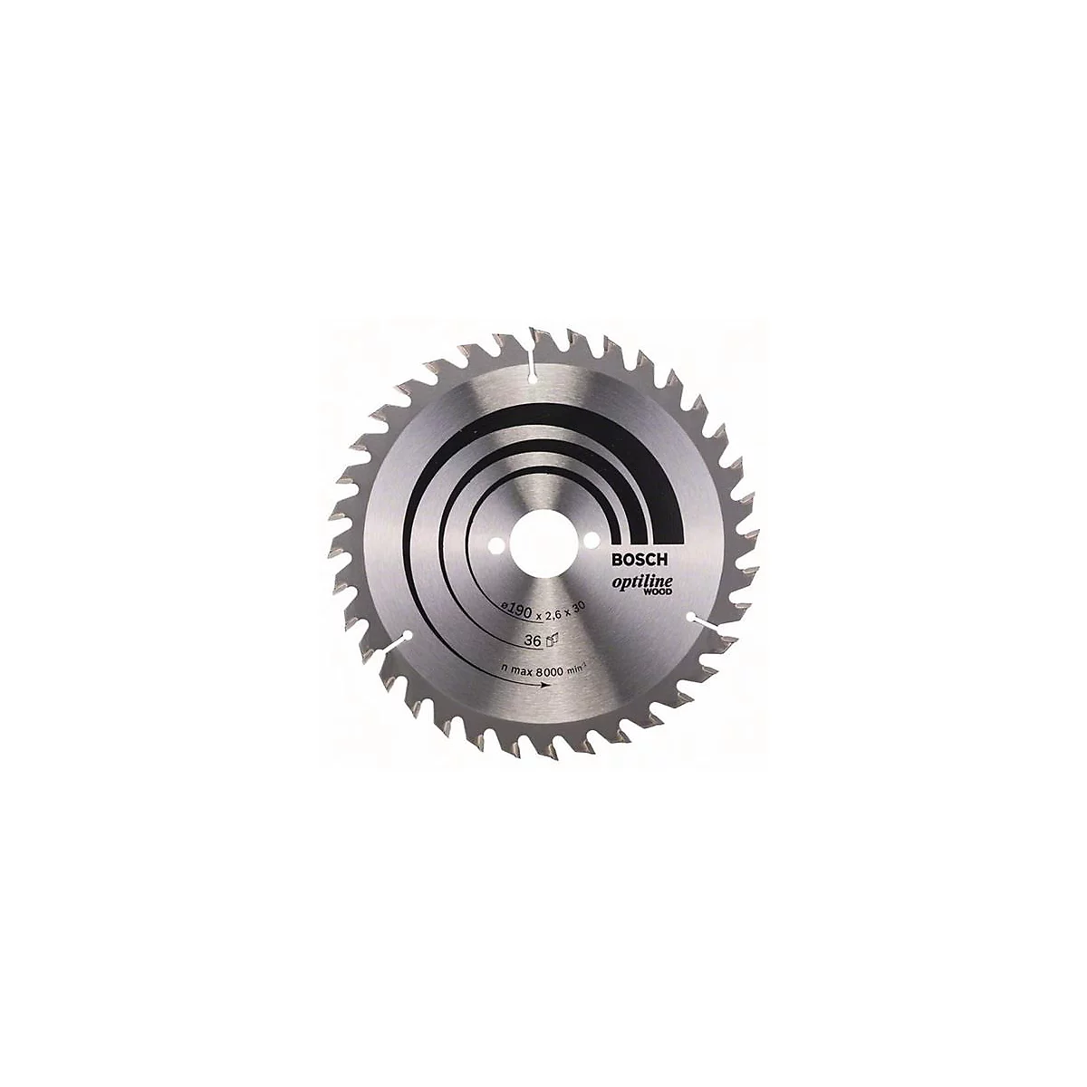 Kreissägeblatt Optiline Wood AD 190mm Z.36 WZ Schnitt-B.2,6mm BOSCH