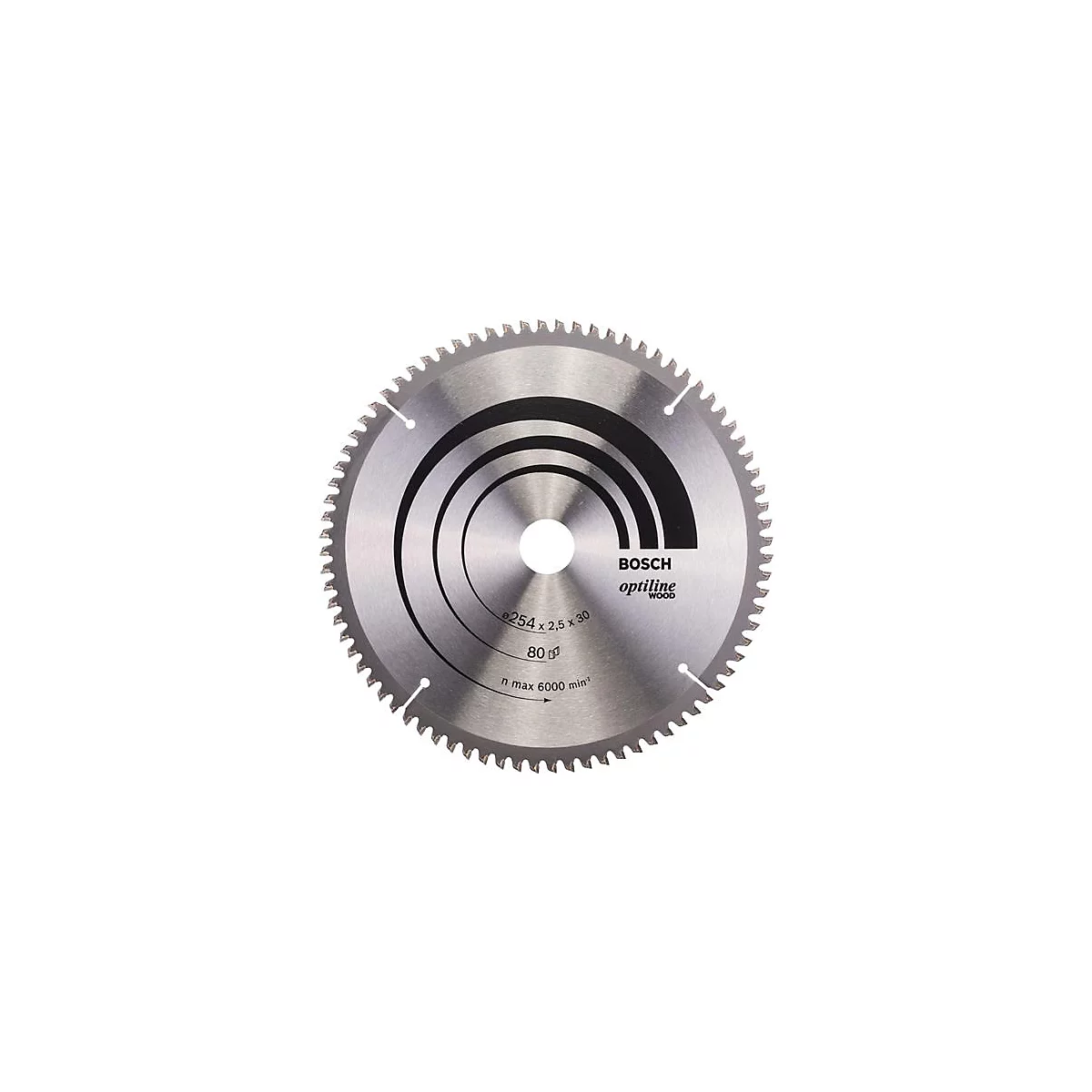 Kreissägeblatt Optiline Wood AD 254mm Z.80 WZ/N Bohr.30mm Schnitt-B.2,5mm