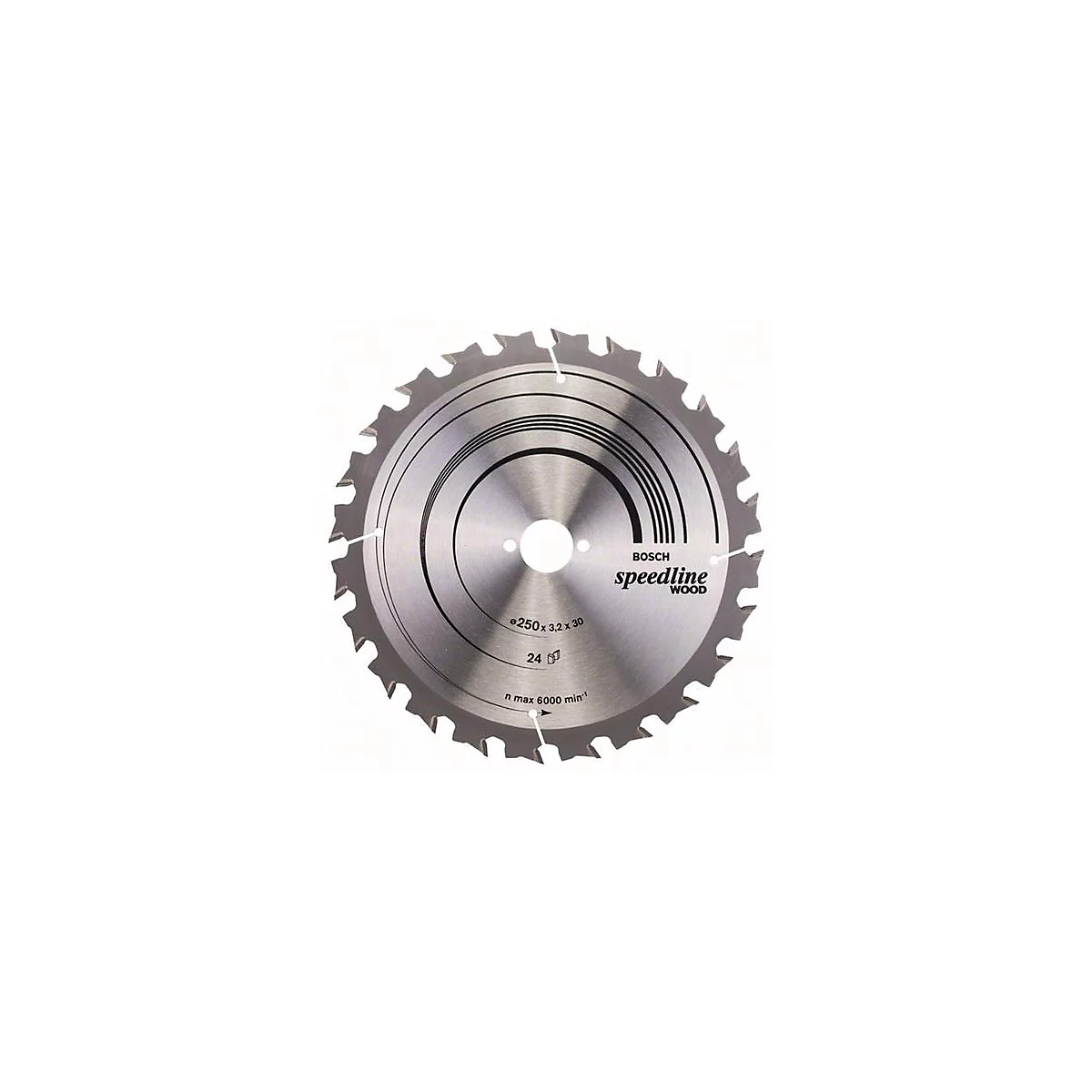 Kreissägeblatt Speedline Wood AD 250mm Z.24 WZ Schnitt-B.3,2mm BOSCH