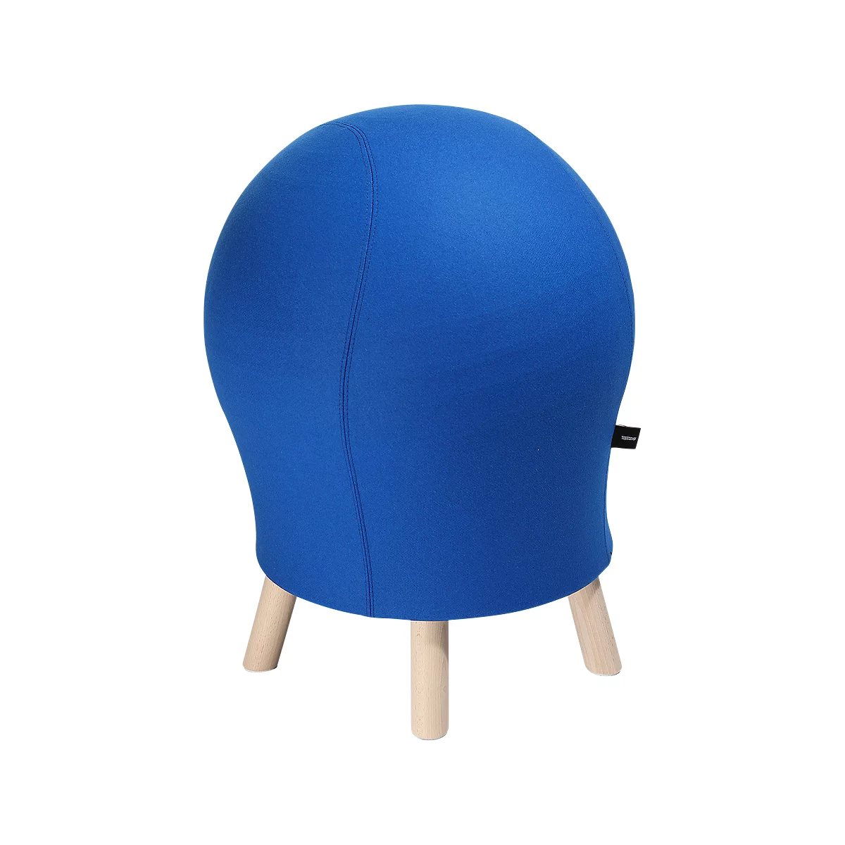 Kruk Sitness Alpine, met ingebouwde gymnastiekbal, bekleding 75% scheerwol, blauw