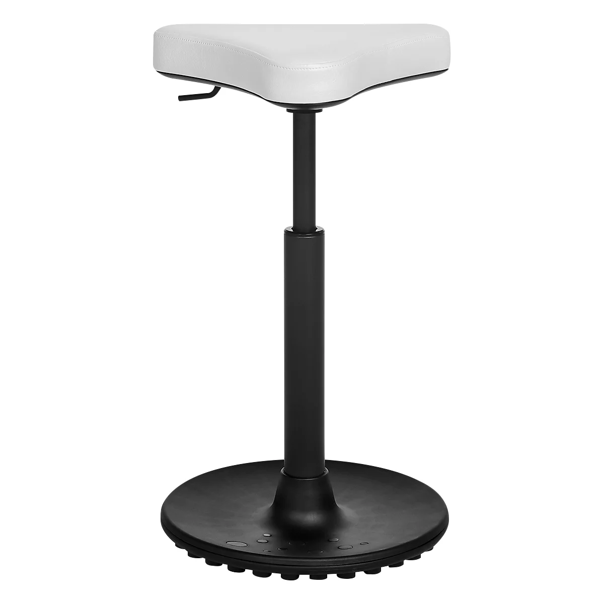 Kruk TOPSTAR Sitness H1-Work, kunstleer, in hoogte verstelbaar, TPU-zool, clean-effect gasveer, bestand tegen desinfecterende middelen, wit