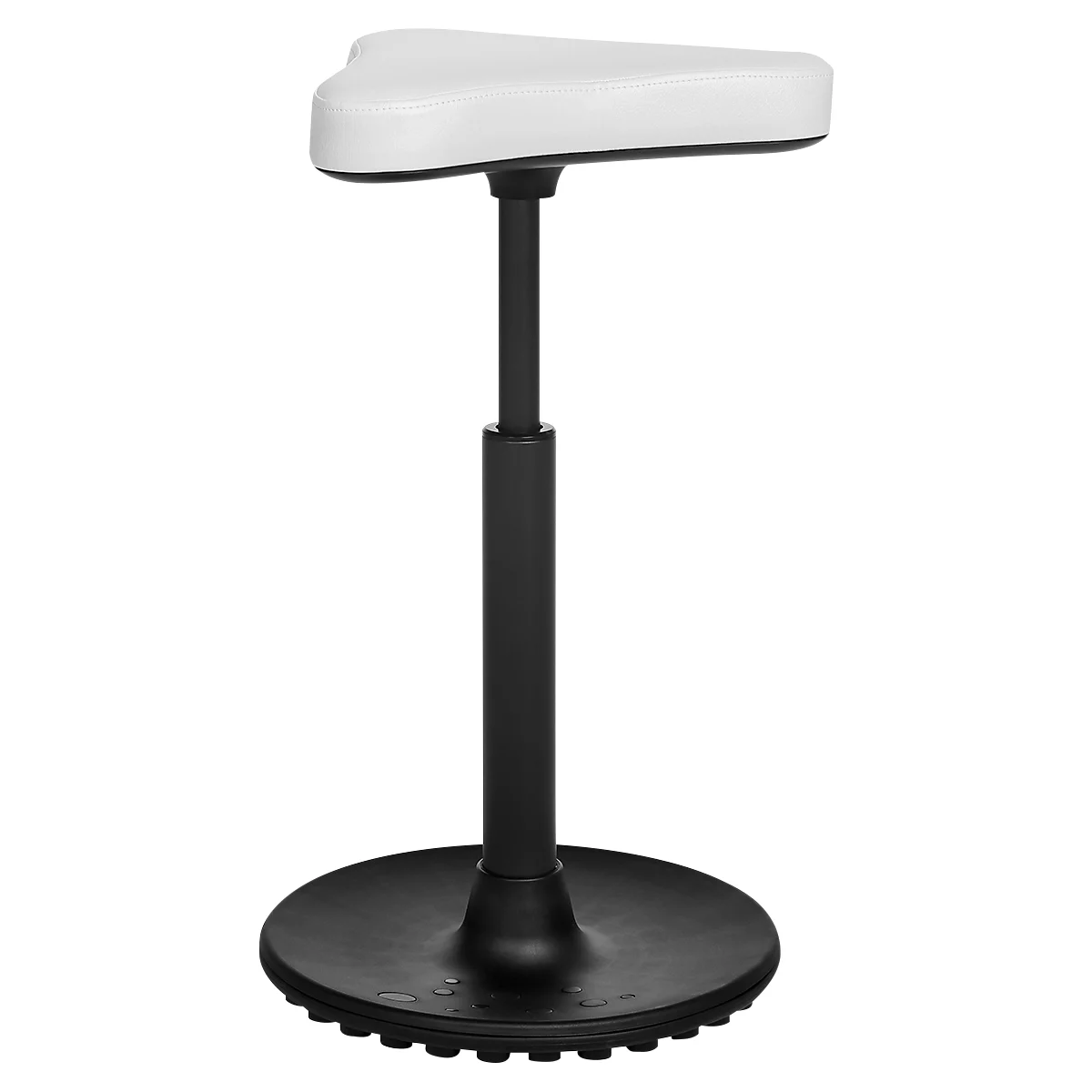 Kruk TOPSTAR Sitness H1-Work, kunstleer, in hoogte verstelbaar, TPU-zool, clean-effect gasveer, bestand tegen desinfecterende middelen, wit
