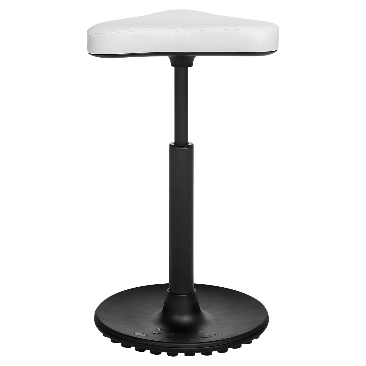 Kruk TOPSTAR Sitness H1-Work, kunstleer, in hoogte verstelbaar, TPU-zool, clean-effect gasveer, bestand tegen desinfecterende middelen, wit