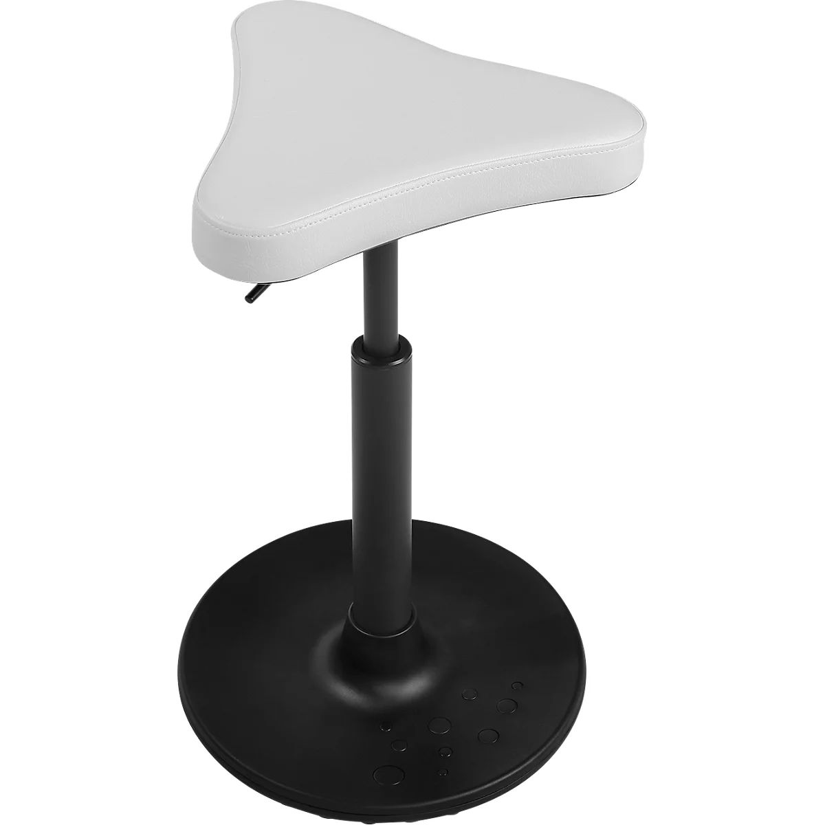 Kruk TOPSTAR Sitness H1-Work, kunstleer, in hoogte verstelbaar, TPU-zool, clean-effect gasveer, bestand tegen desinfecterende middelen, wit