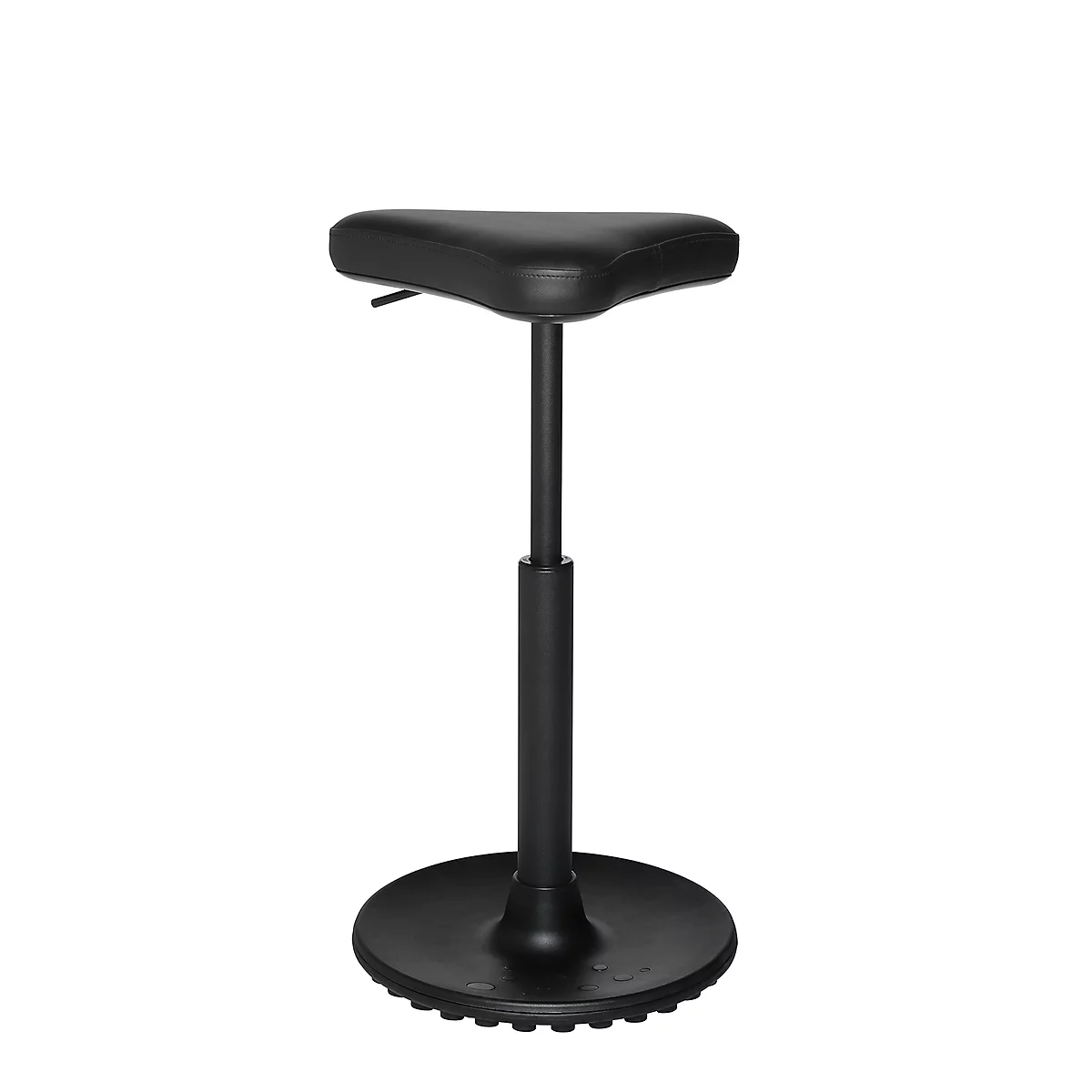 Kruk TOPSTAR Sitness H1-Work, kunstleer, in hoogte verstelbaar, TPU-zool, clean-effect gasveer, bestand tegen desinfecterende middelen, zwart