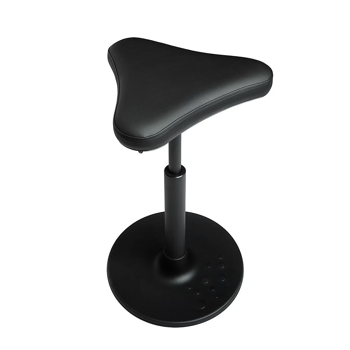 Kruk TOPSTAR Sitness H1-Work, kunstleer, in hoogte verstelbaar, TPU-zool, clean-effect gasveer, bestand tegen desinfecterende middelen, zwart