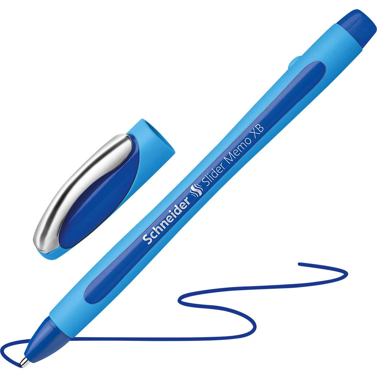 Kugelschreiber Slider Memo, blau, 10 Stück