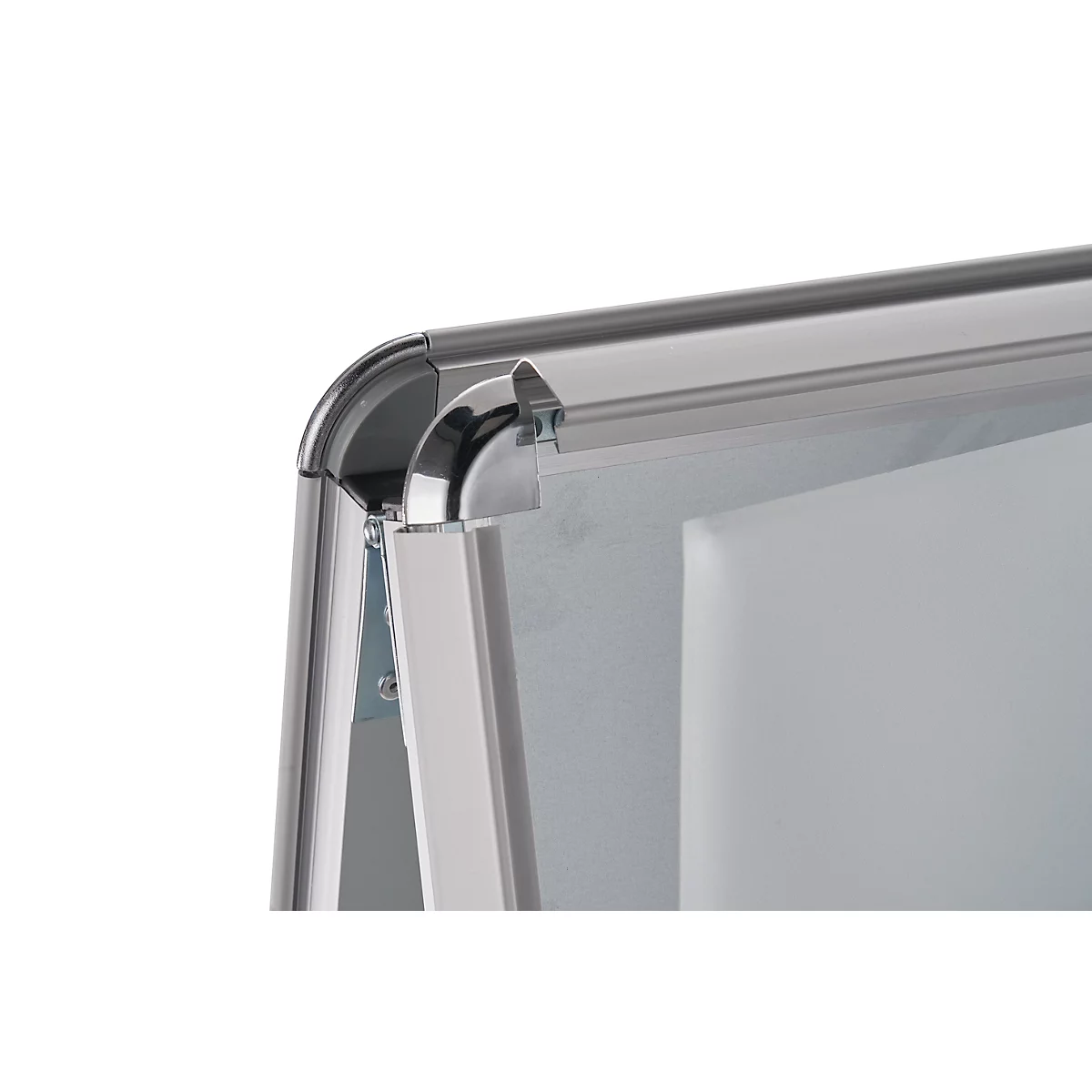 Kundenstopper, Format A1, beidseitig nutzbar, Antireflex-Folie, wetterfest, B 639 x T 700 x H 1120 mm, ohne Plakat