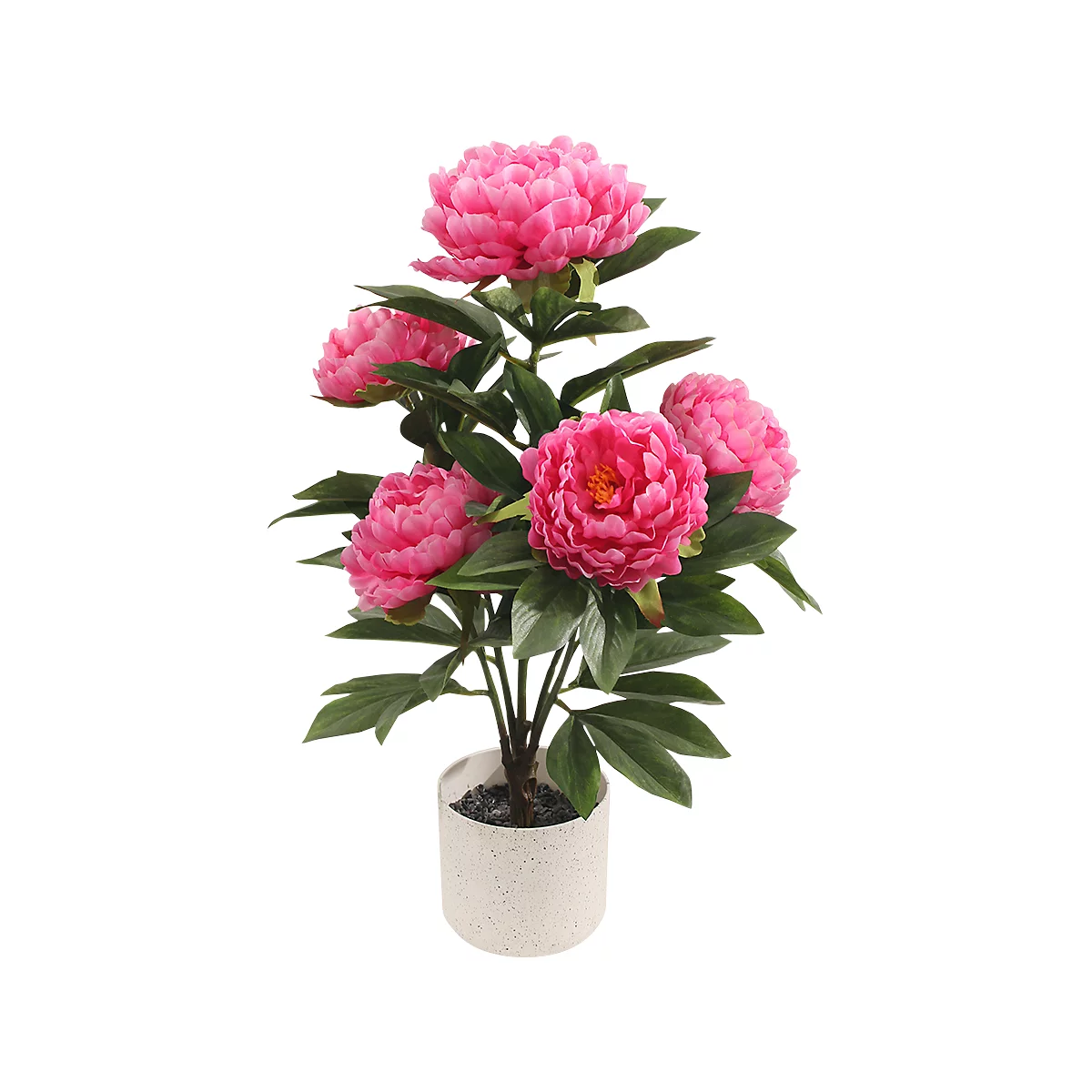 Kunstpflanze meet® by Paperflow Pfingstrose, inkl. Kunststoff-Topf, H 550 mm, Polyester/PE