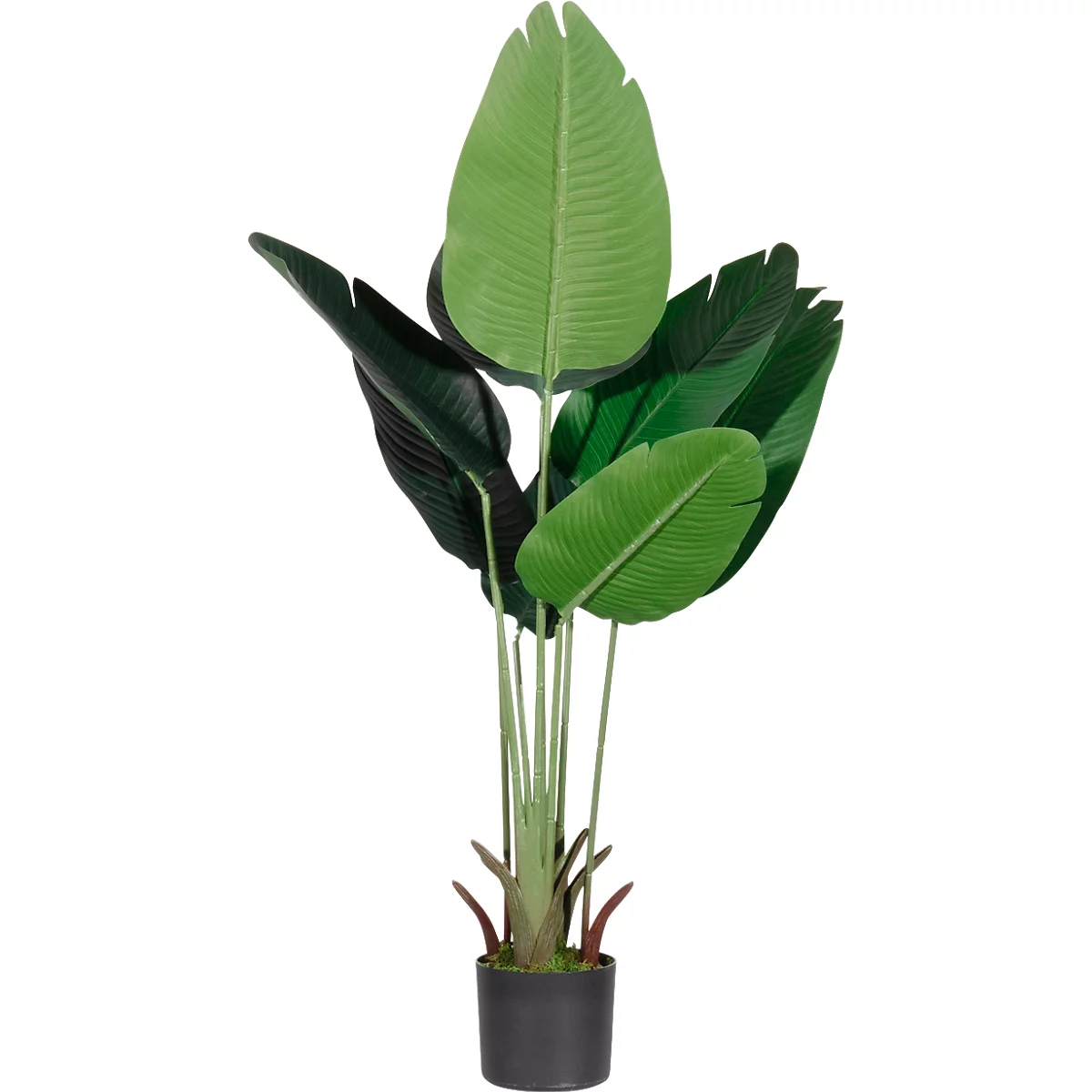Kunstplant Bananenboom - kunststof en stof - H 1150 mm 