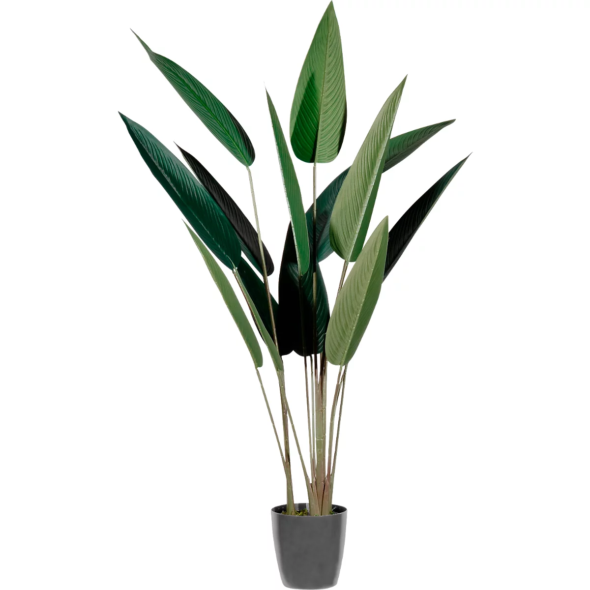 Kunstplant meet® van Paperflow Paradijsvogelbloem, incl. kunststof pot, H 1400 mm, kunststof/stof/PE