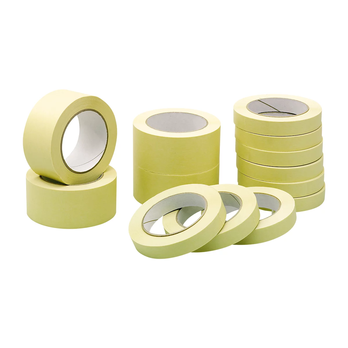 Kwaliteits afdektape van papier, B 19 mm, 16 rollen