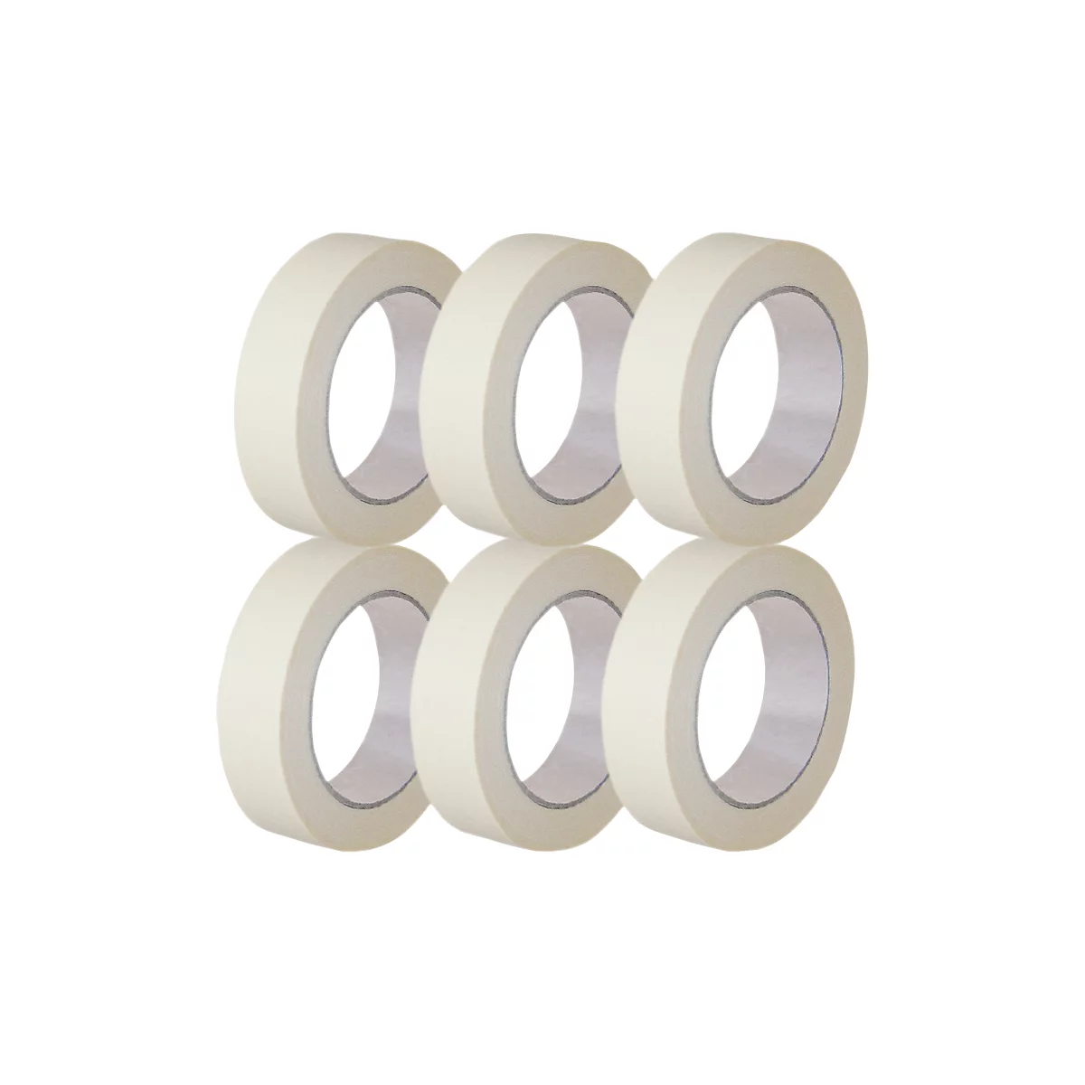 Kwaliteits afdektape van papier, B 30 mm, 6 rollen
