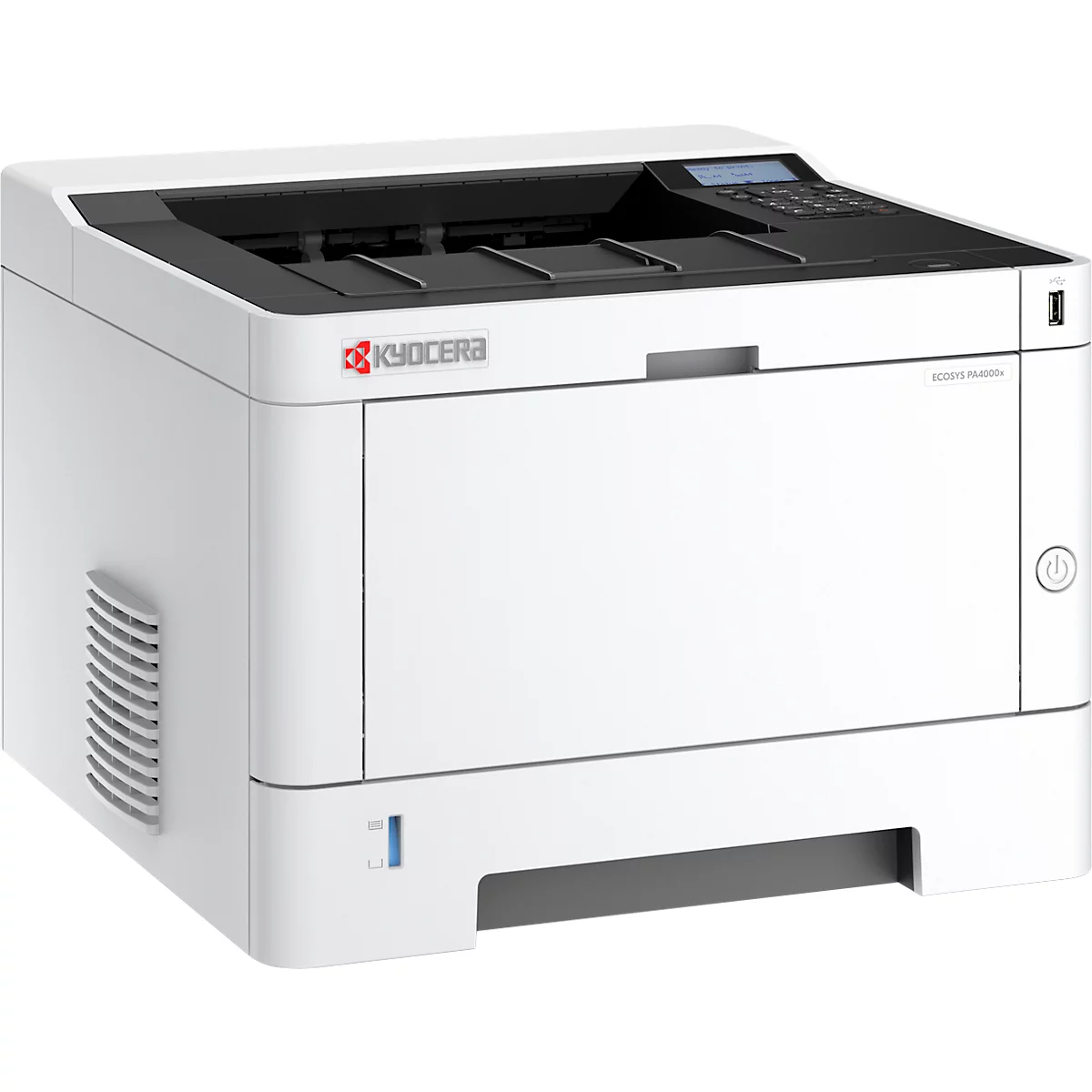 Kyocera ECOSYS PA4000x/Plus laserprinter, zwart-wit, USB/LAN/SD-kaart, auto duplex/mobiel afdrukken, tot A4, toner, 3 jaar Kyocera Life Plus garantie