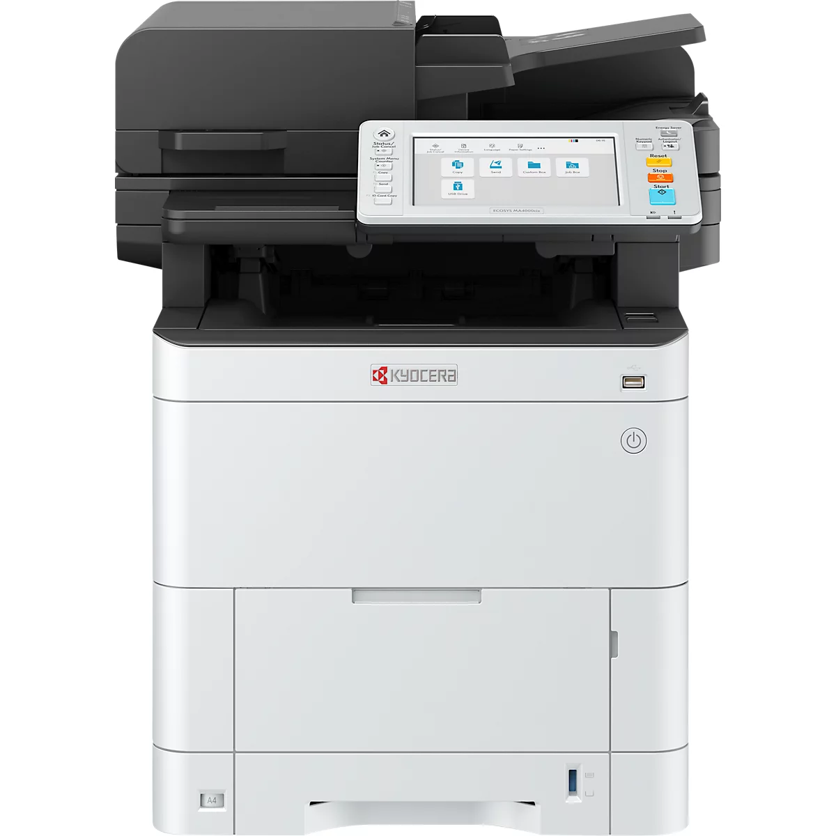 Kyocera Farblaser-Multifunktionssystem ECOSYS MA4000cix, 1200 x 1200 dpi, 40 Seiten/min, Duplexdruck- und Scan, mit Fax