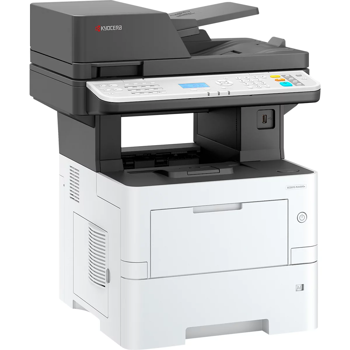 Kyocera Système multifonction laser couleur ECOSYS MA4500x, panneau de commande LCD, 1 200 x 1 200 dpi, impression/copie/numérisation, jusqu'au format A4