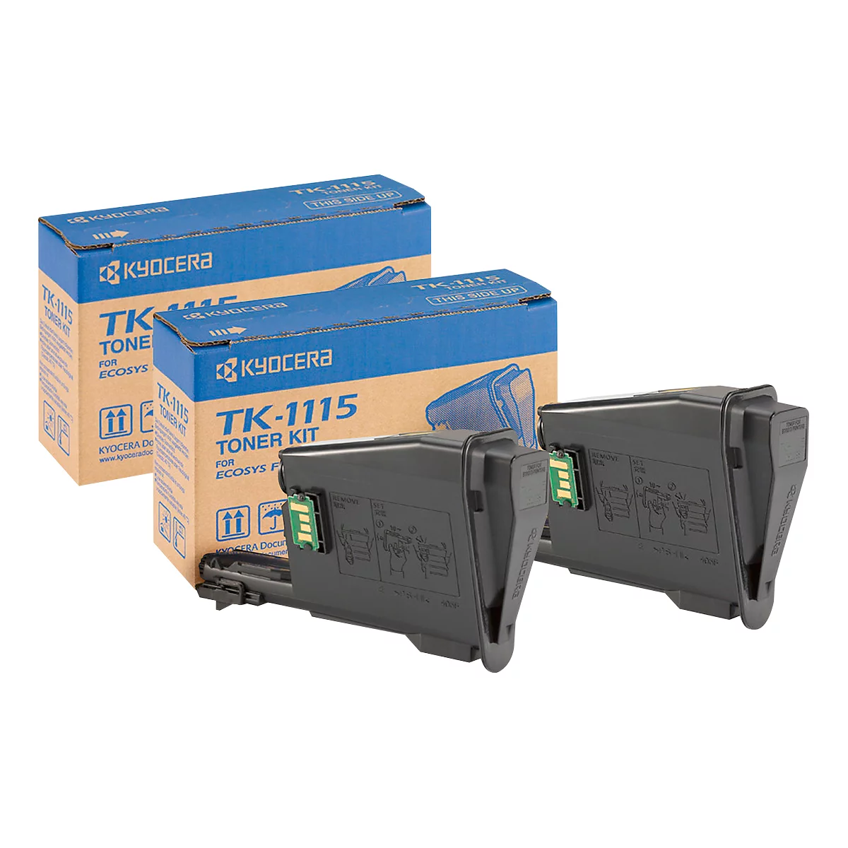 KYOCERA TK-170 Toner schwarz, Sparset, 2 Stück, original