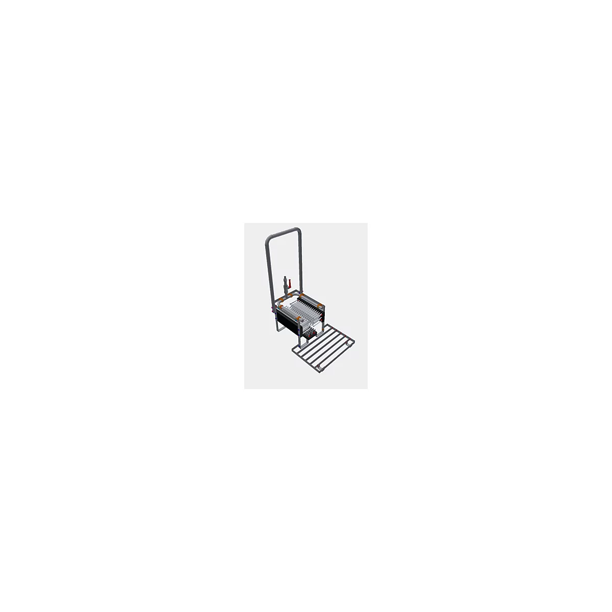 Laarzenreiniger ECO CEMO, B 33 x H x 82 x D 33 mm, met drie vaste borstels en bevestigingsbeugel, Gardena wateraansluiting