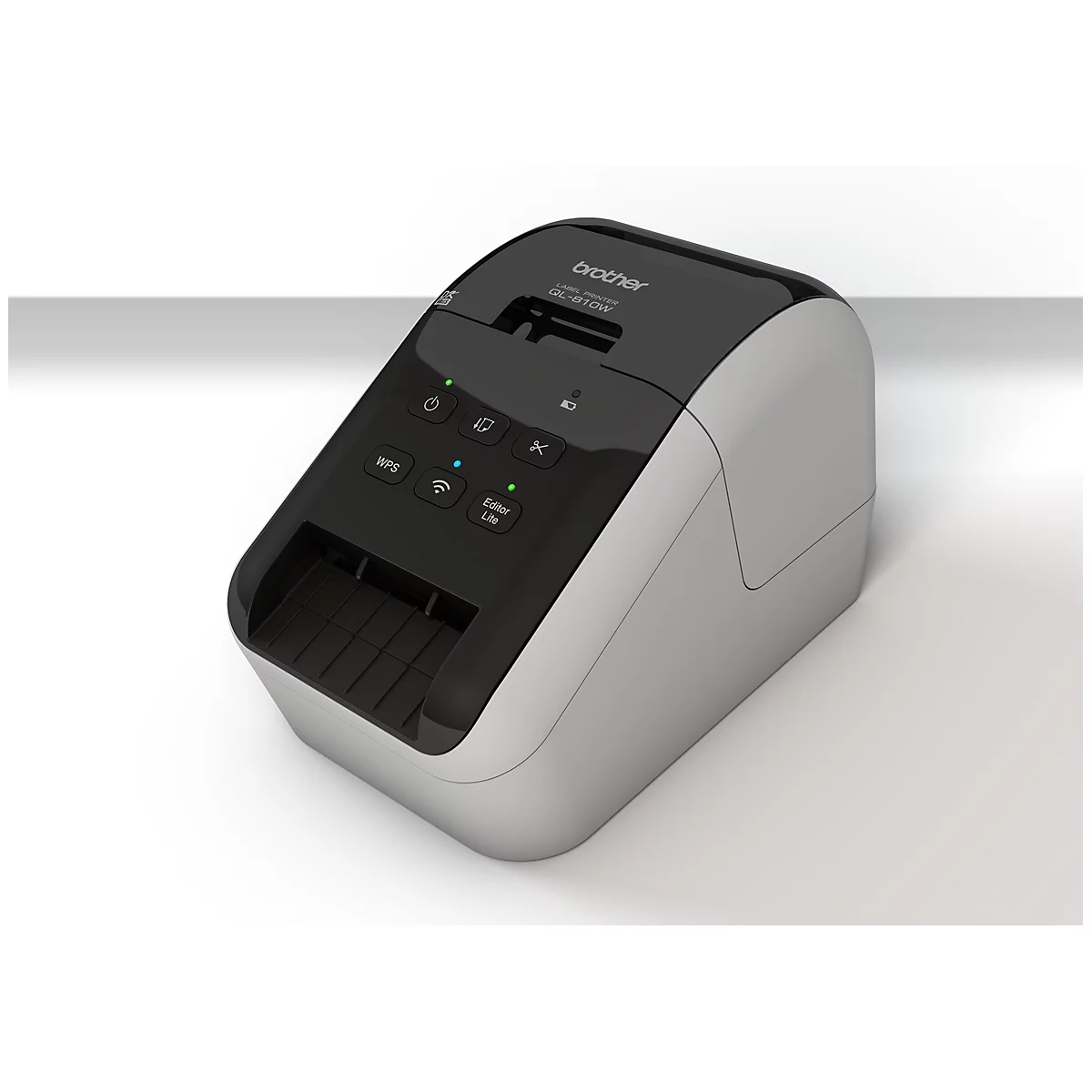 Labelprinter Brother QL-810Wc, 110 labels/min, USB/iOS/Android/WLAN, geïntegreerde snijeenheid, B 125 x D 234 x H 145 mm