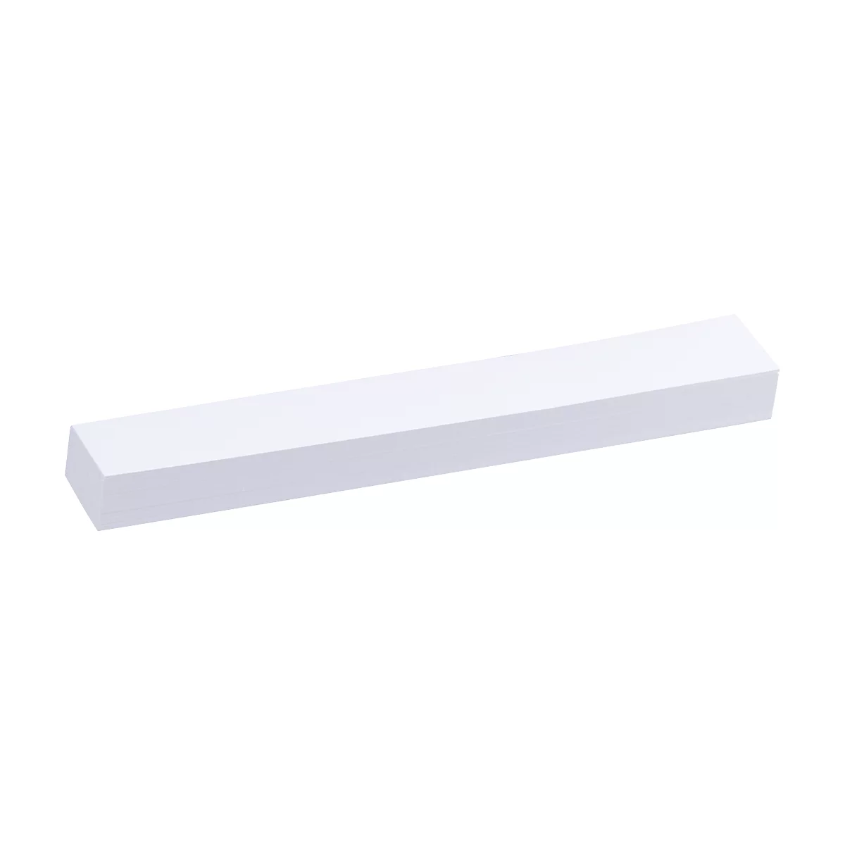 White rectangular object with chamfered edges, possibly a molding or similar building element.