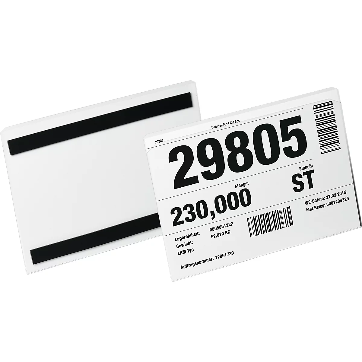 Labelzak HARD COVER magnetisch A5 liggend